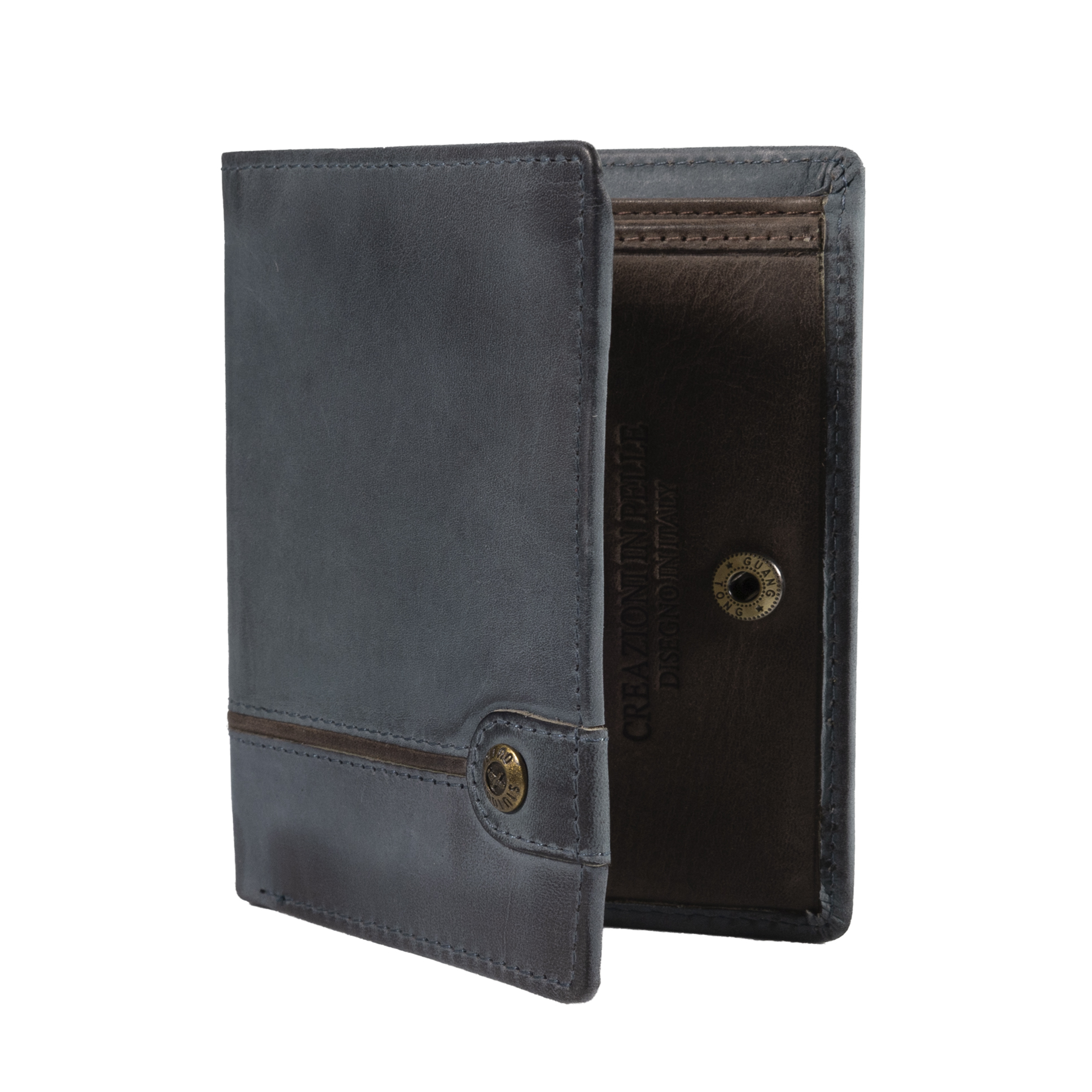 Billetera Texas 1.161 Azul Oscuro/Marrón - Imagen 2