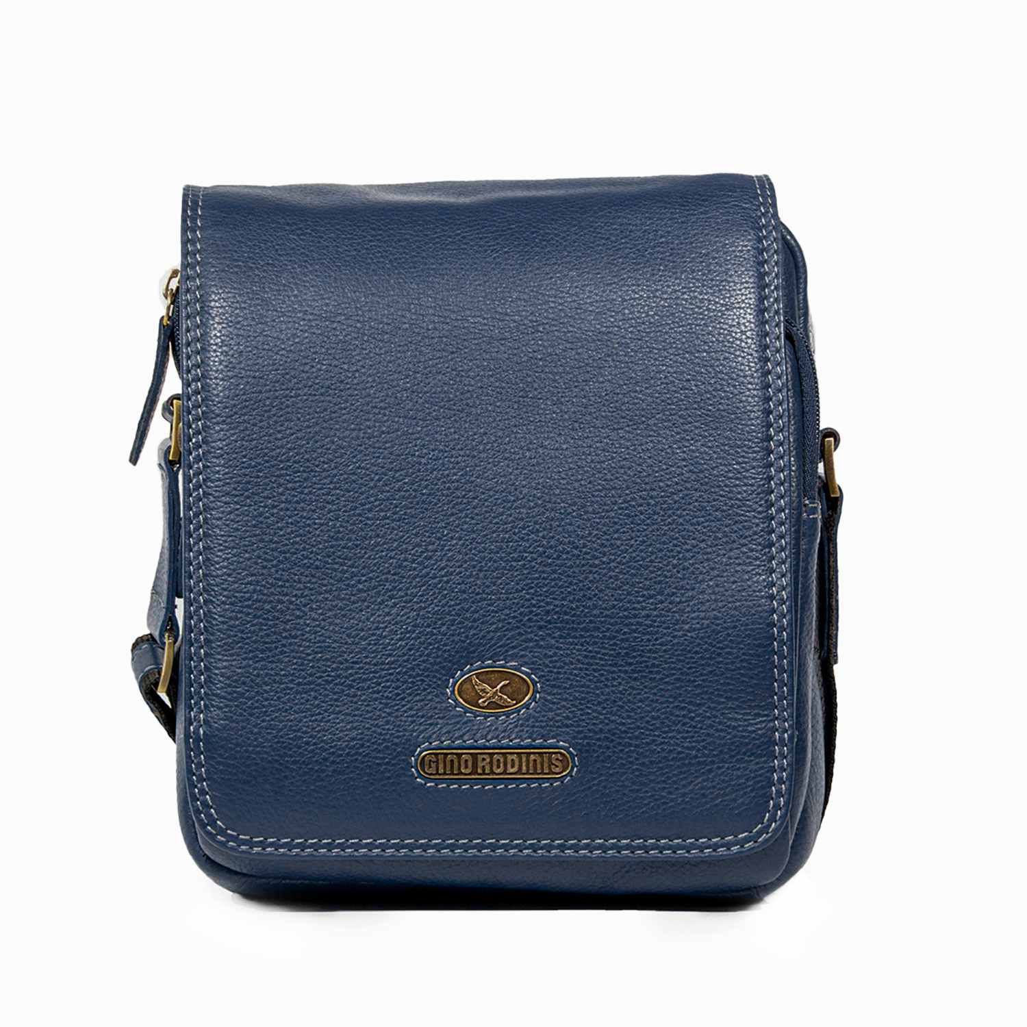 Morral de Cuero Hombre -1310 Azul