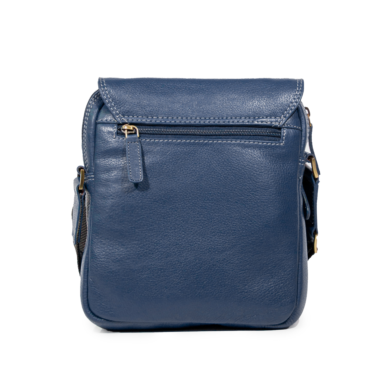 Morral de Cuero Hombre -1310 Azul - Imagen 3