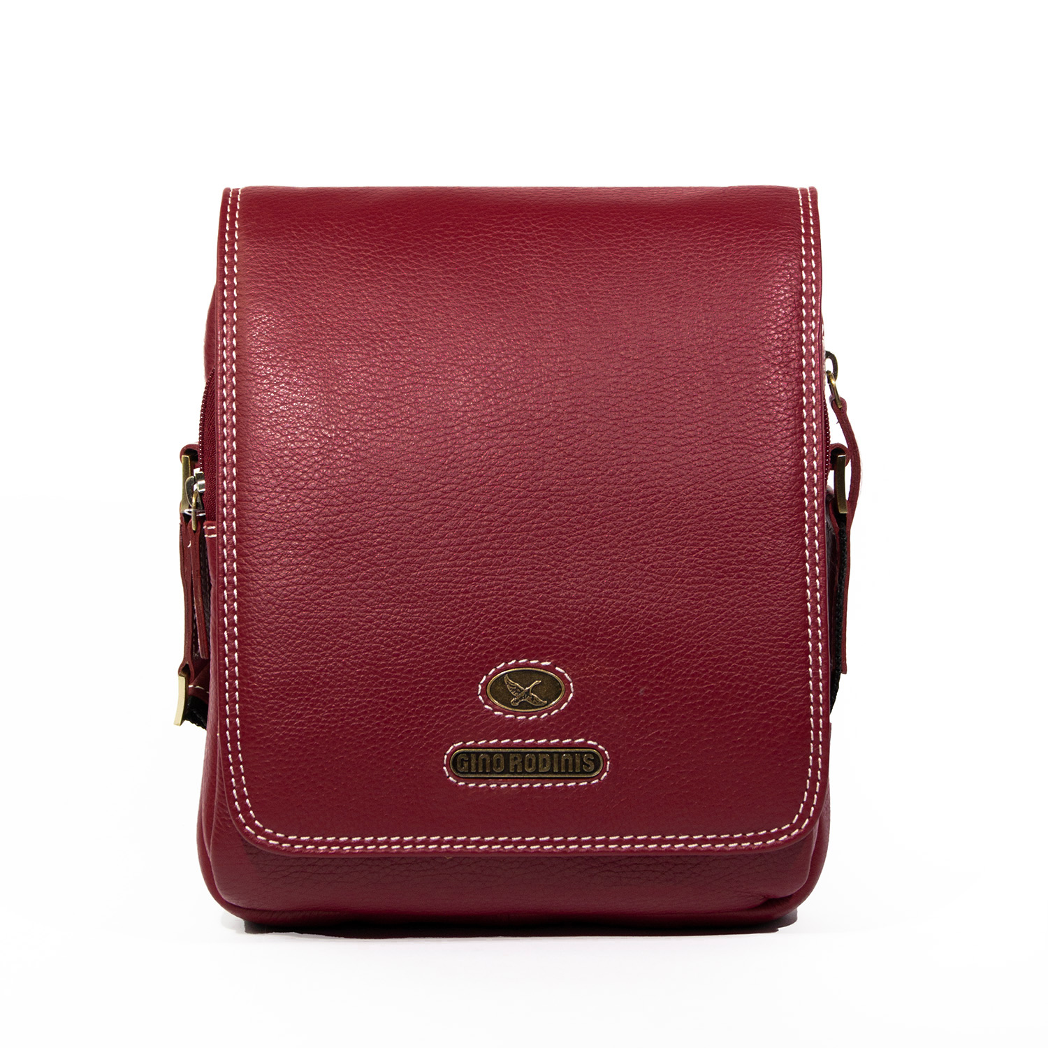 Morral de Cuero Hombre -1310 Rojo