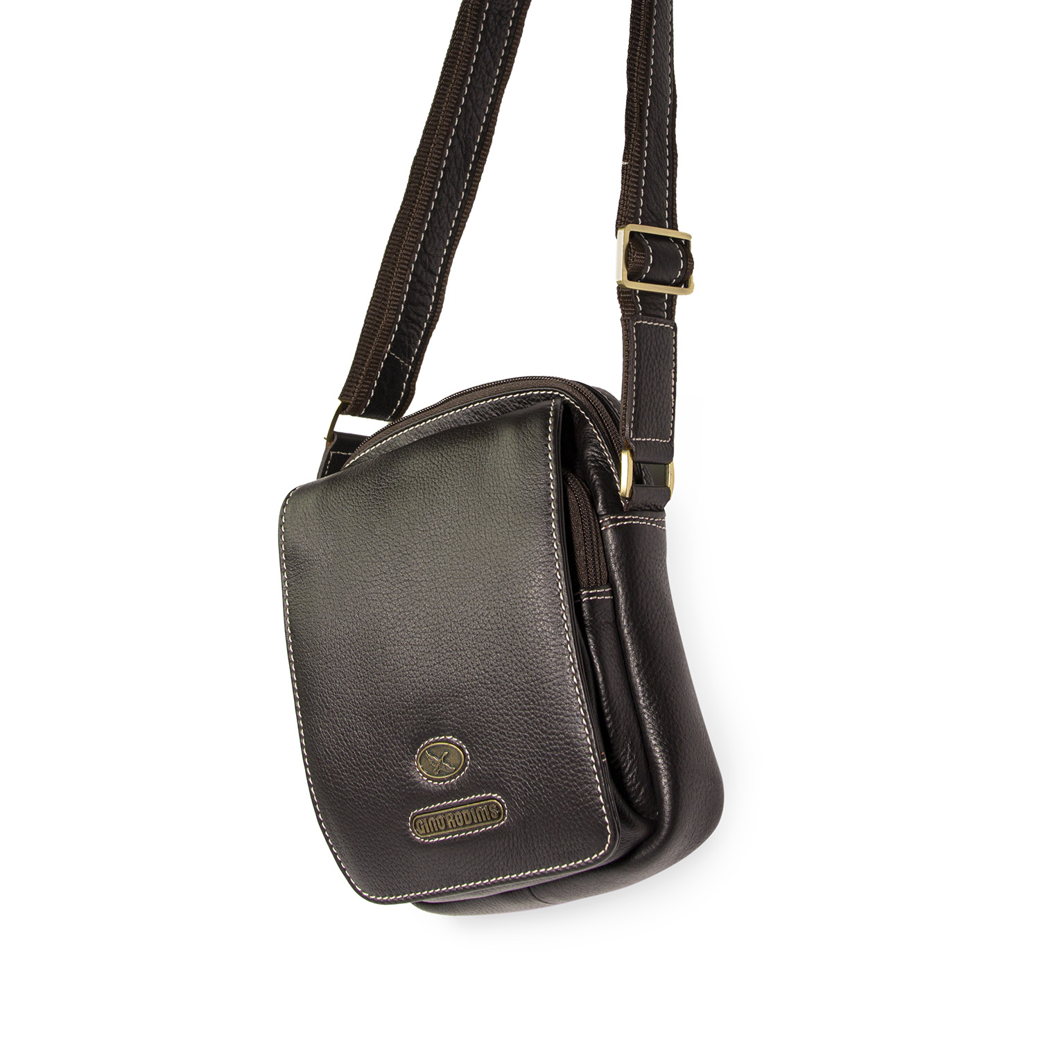 Morral de Cuero hombre - 1311 cafe - Imagen 4