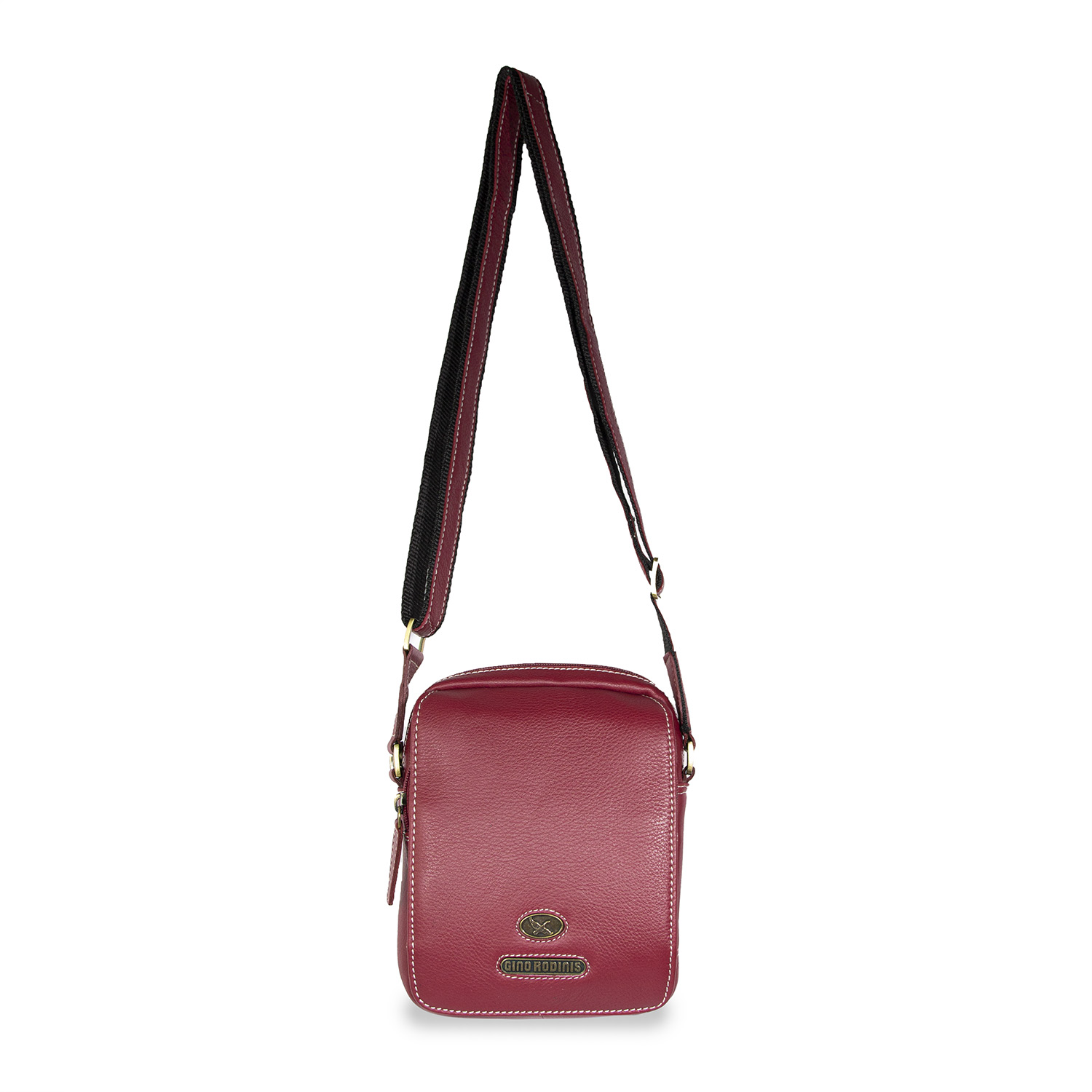 Morral de Cuero hombre - 1311 Rojo - Imagen 5