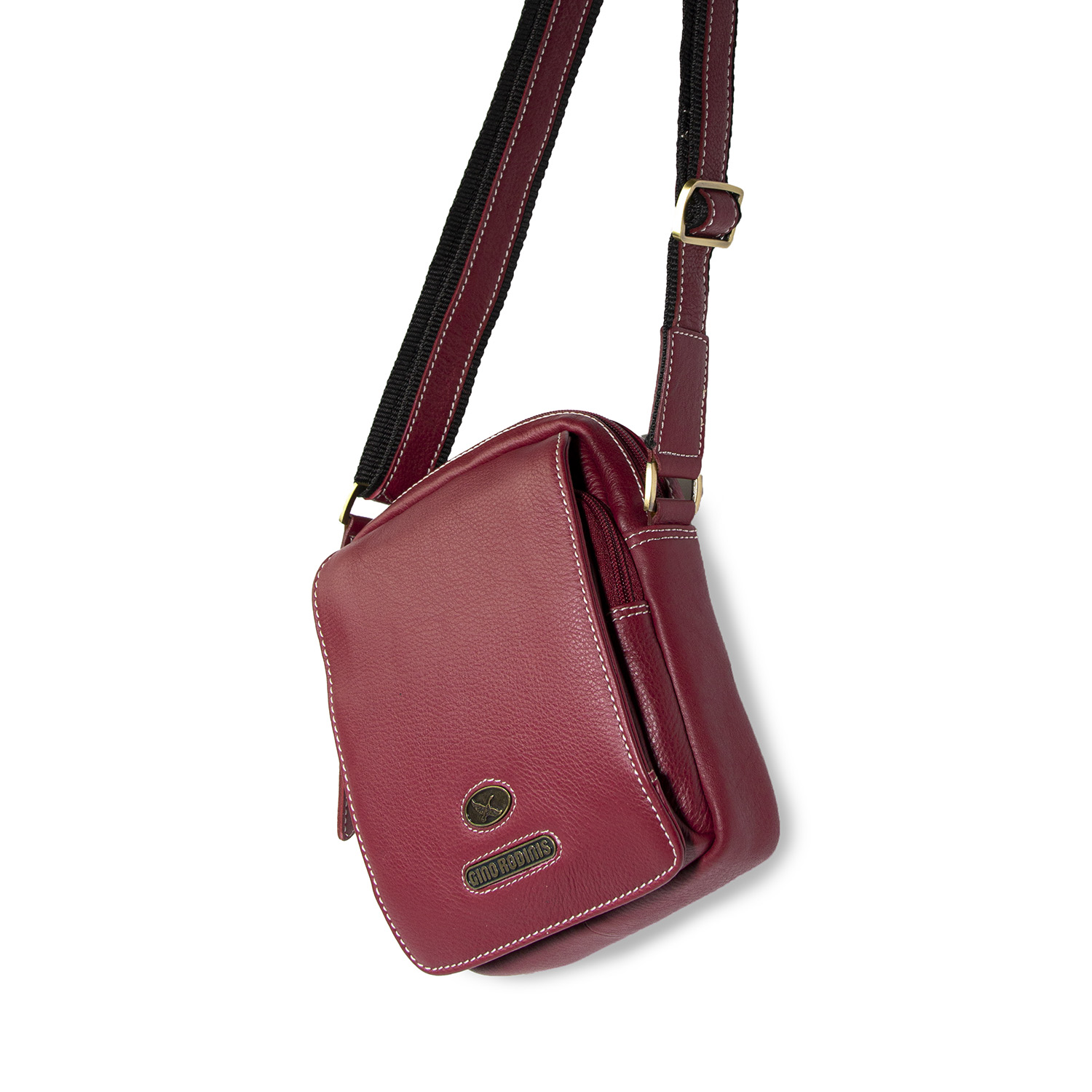 Morral de Cuero hombre - 1311 Rojo - Imagen 4
