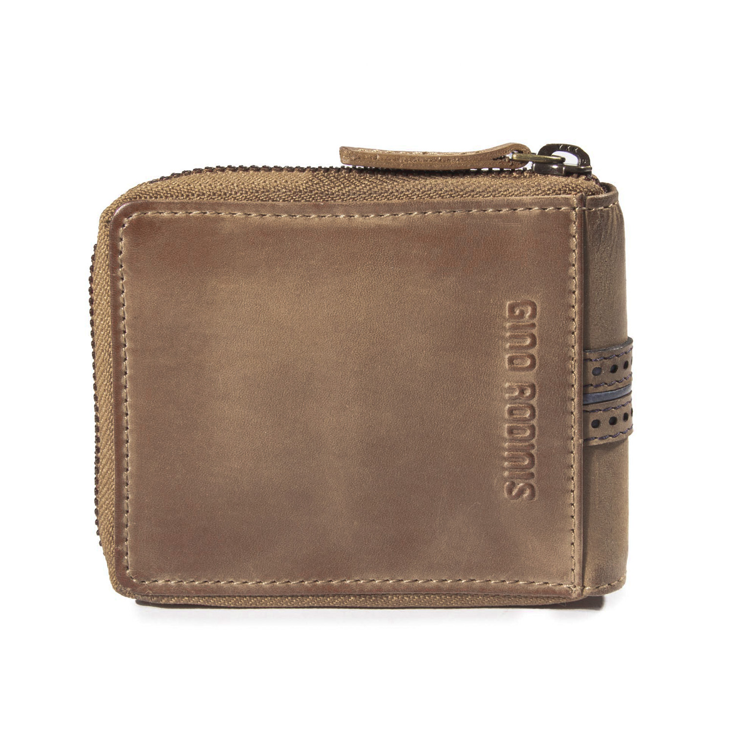 Billetera Borsalino 158 Café/Azul - Imagen 5