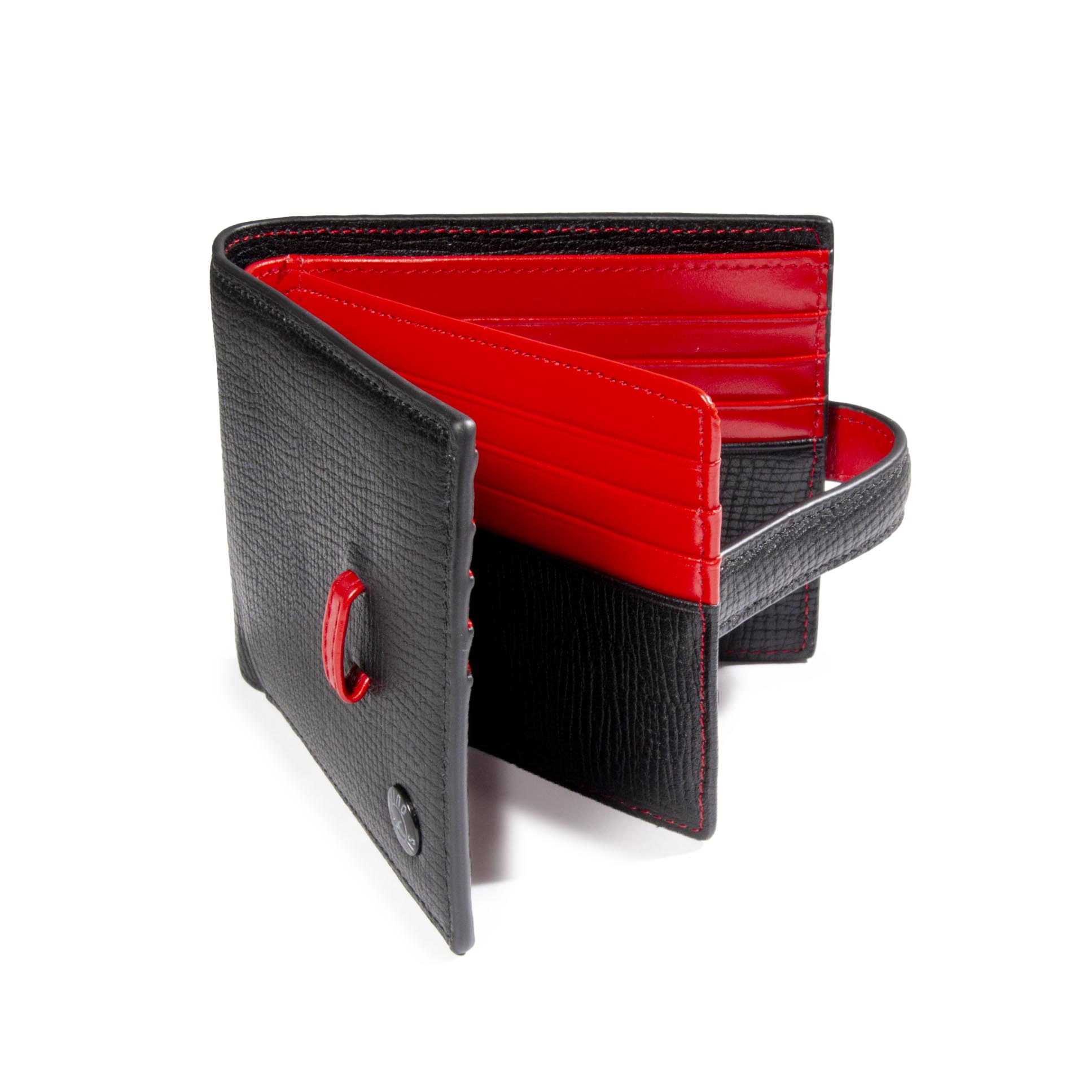Billetera Eros 587 Negro/Rojo - Imagen 2