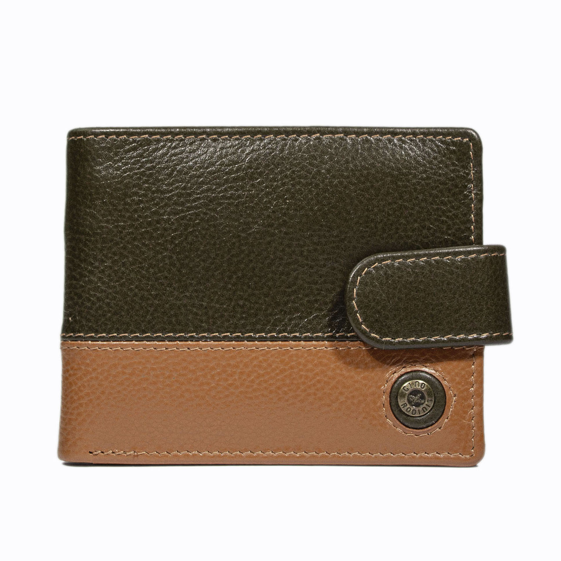 Billetera Capri 986 Verde - Naranjo