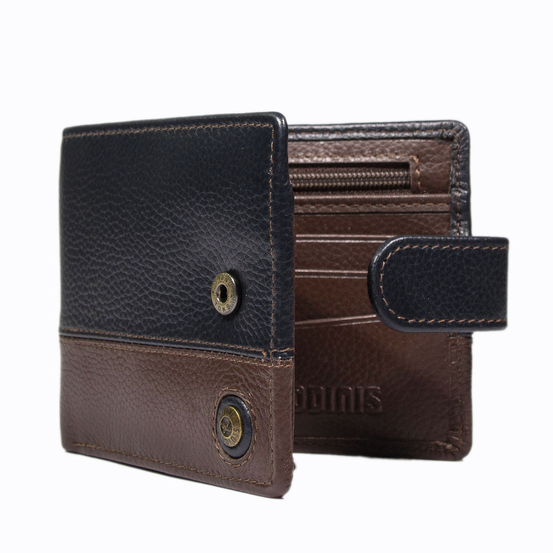 Billetera Capri 987 Azul/Marrón - Imagen 2