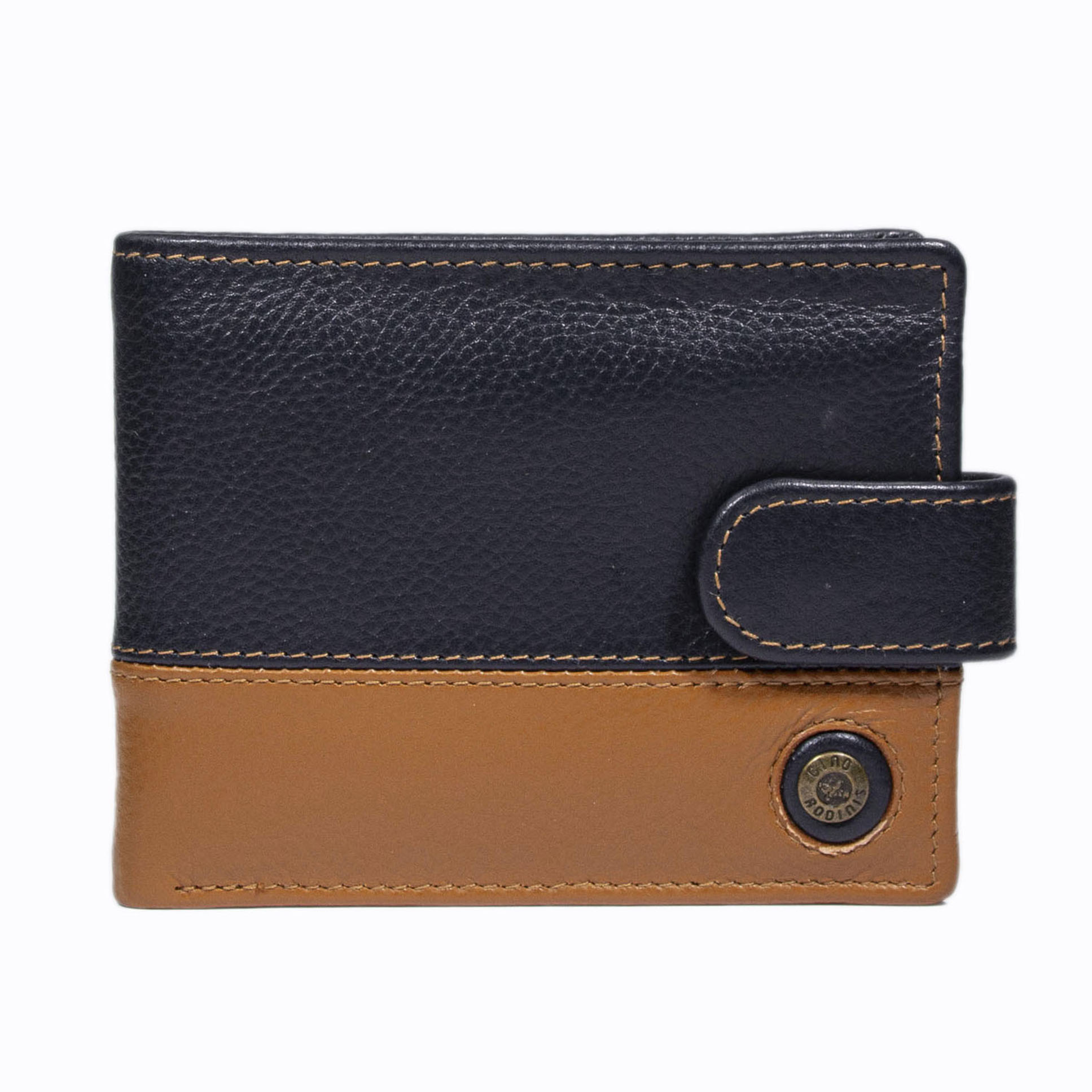 Billetera Capri 987 Azul - Naranjo