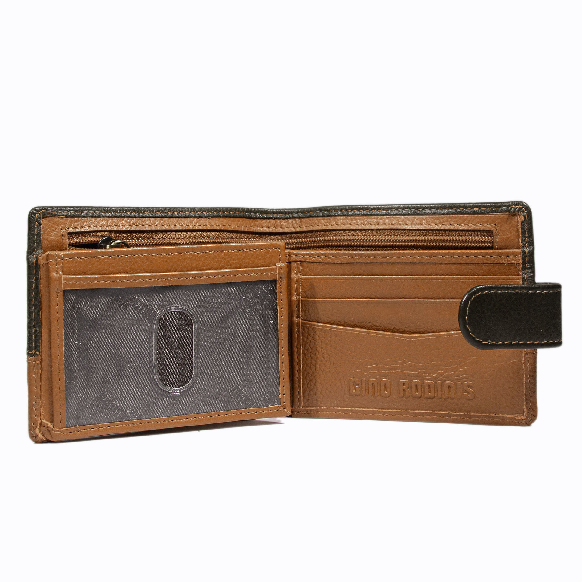 Billetera Capri 987 Verde - Naranjo - Imagen 3