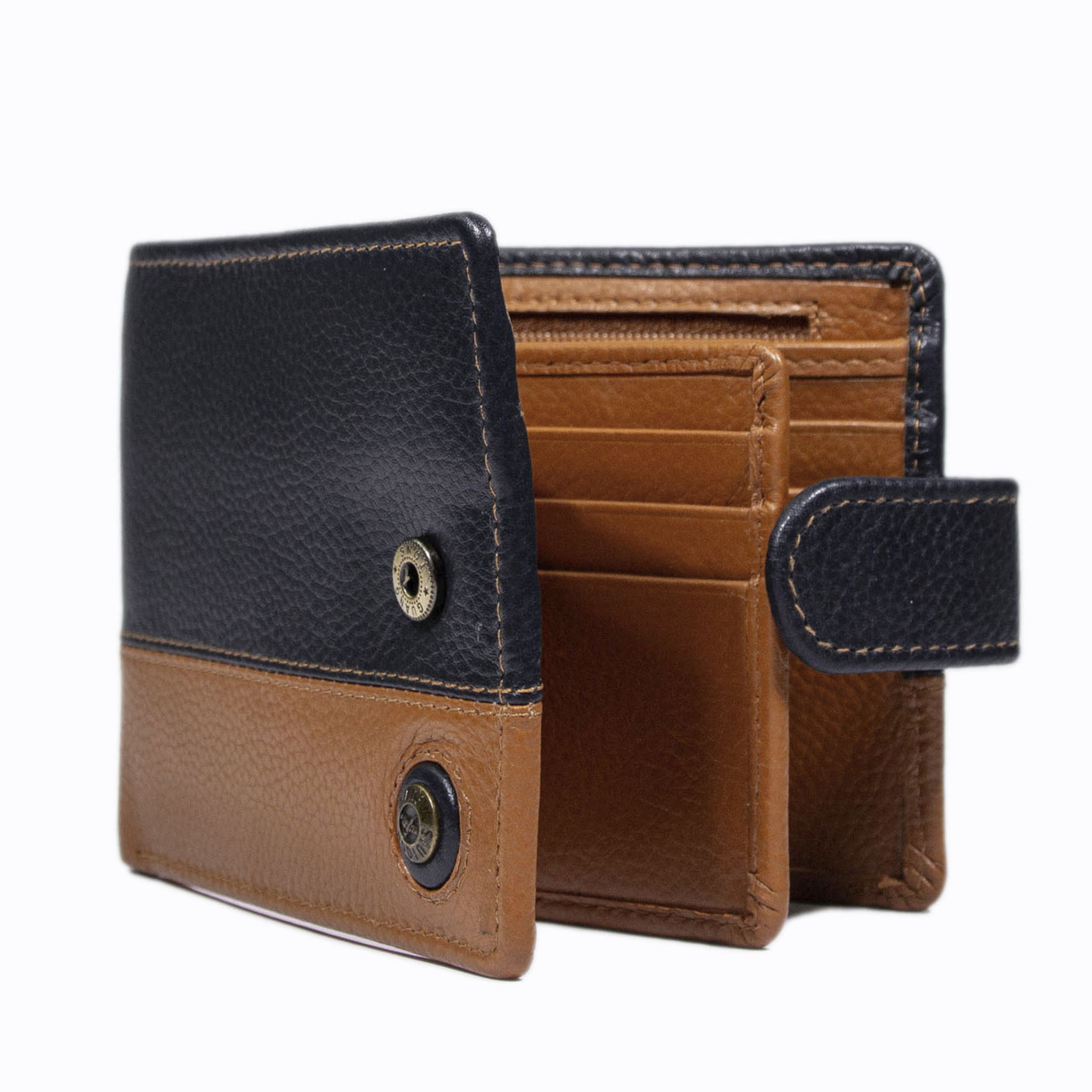 Billetera Capri 988 Azul - Naranjo - Imagen 2