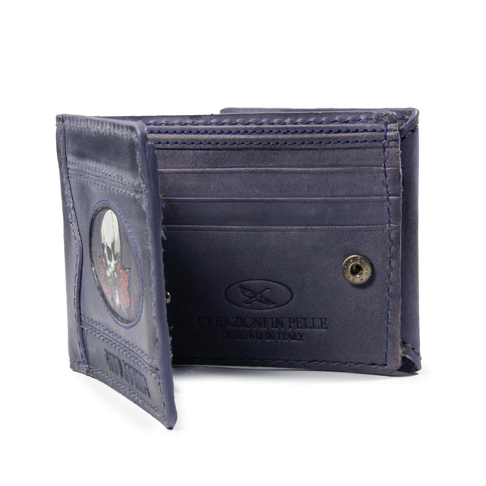Billetera Coco 991.2 Calavera / Azul - Imagen 2