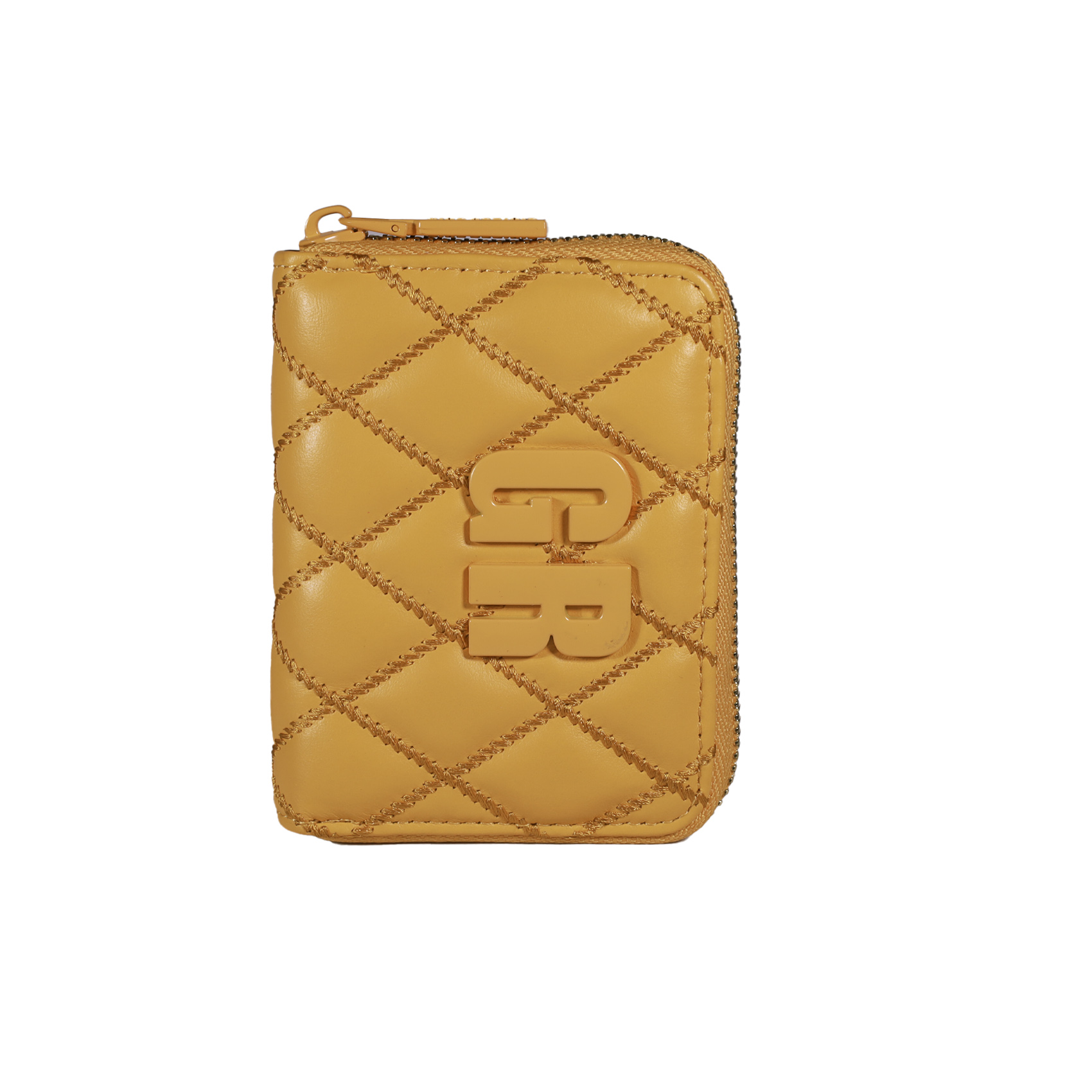 Vista Frontal de Billetera de Mujer de cuero - Colección JOIN - 1062 AMARILLO - Gino Rodinis