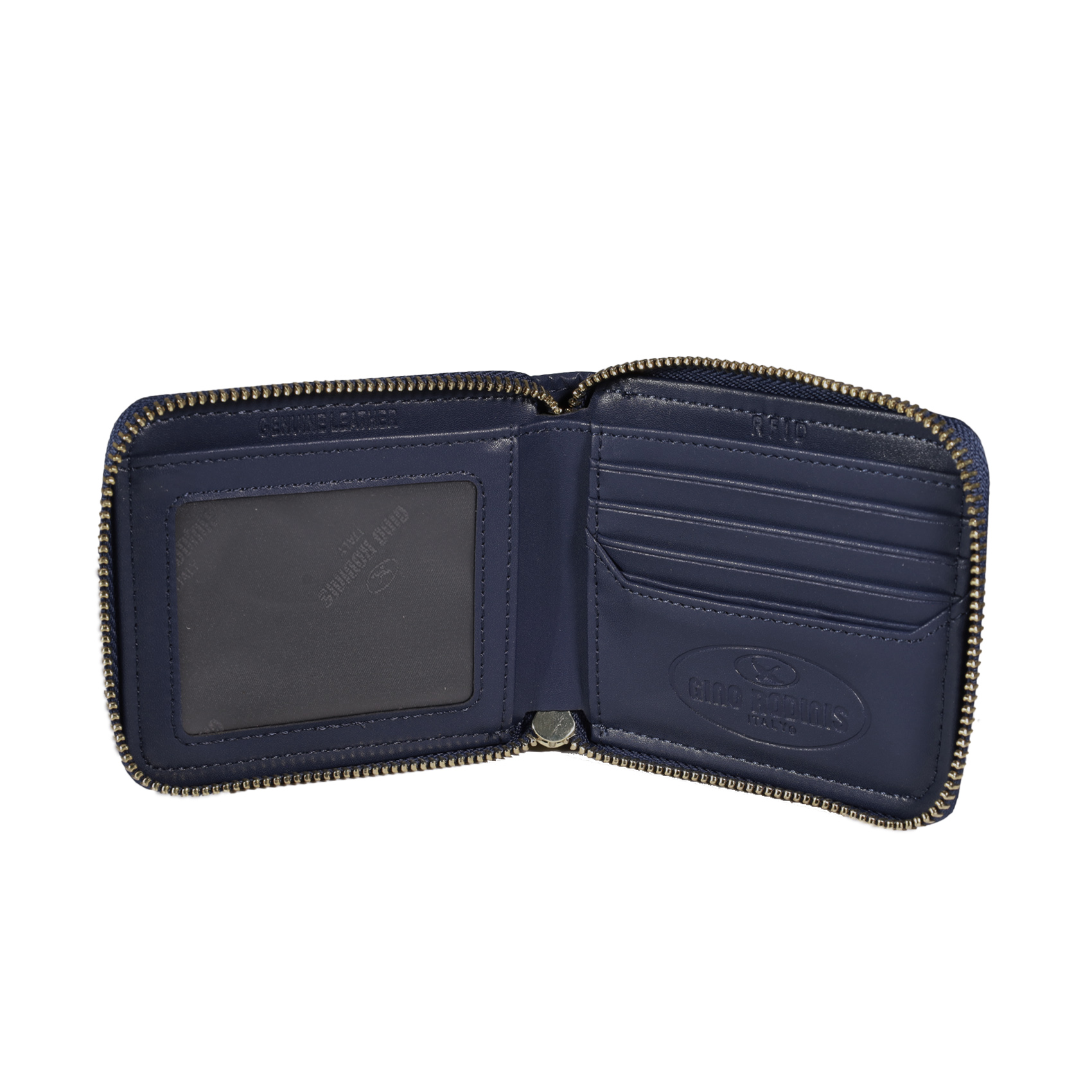 Vista interior de Billetera de Mujer de cuero - Colección VICENZA - 1143 Azul - Gino Rodinis