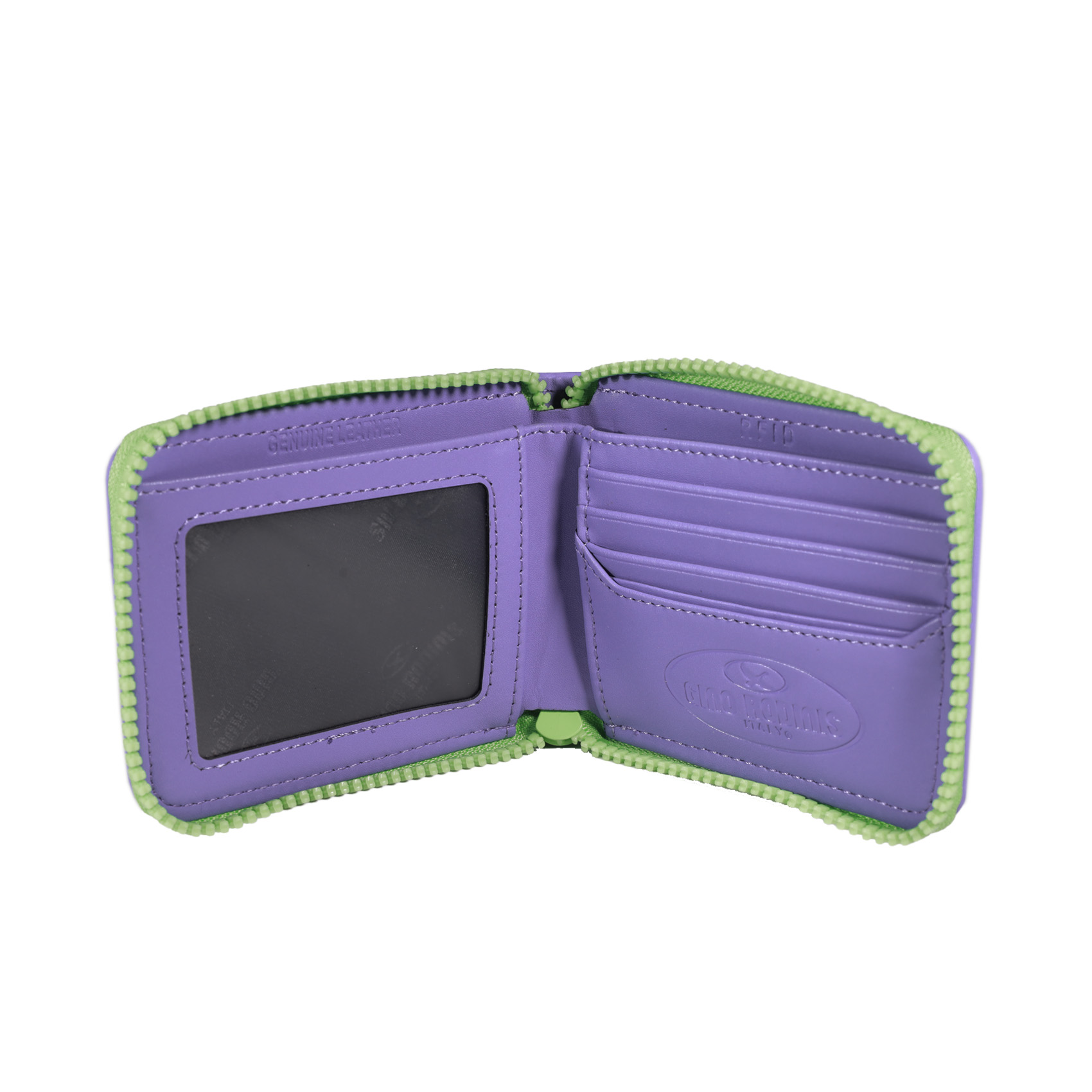 Vista Interior de Billetera de Mujer de cuero - Colección Diana - 1148 Lila - Gino Rodinis