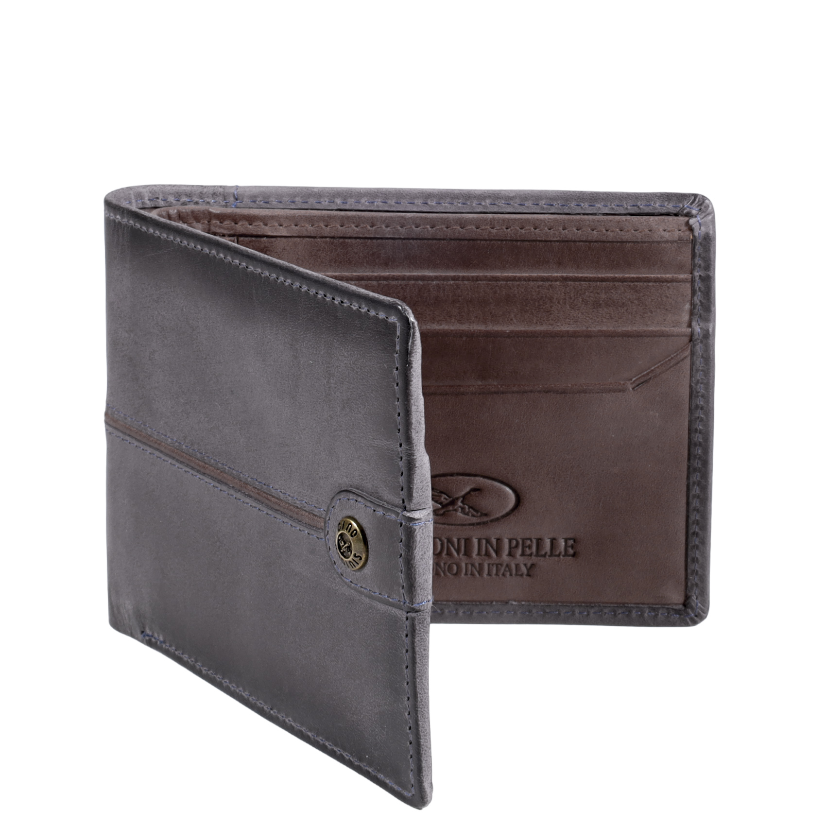 Billetera Texas 1.164 Gris/Marrón - Imagen 2