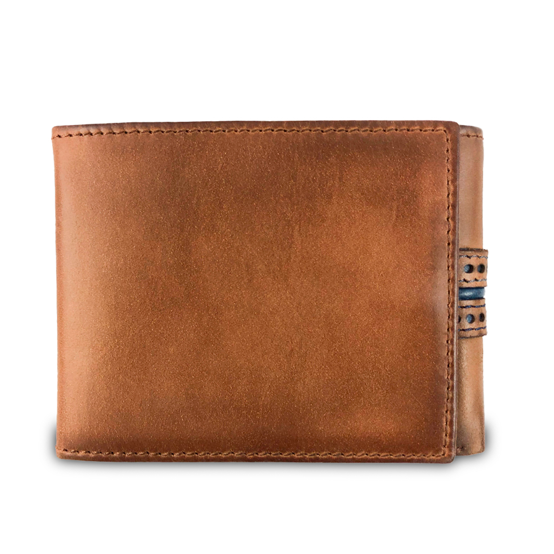 Billetera Borsalino 157 Café/Azul - Imagen 5