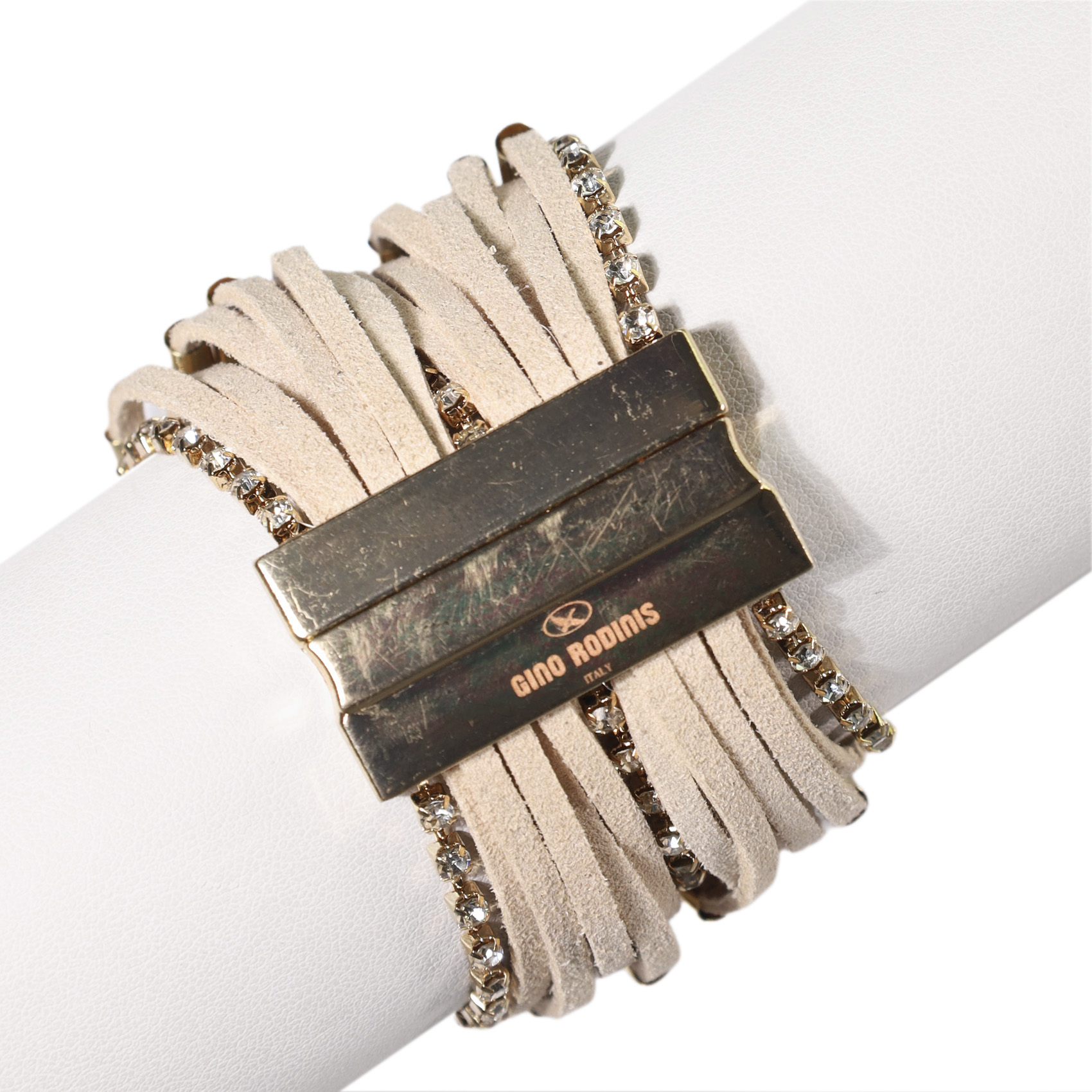 Brazalete B402 | Beige/ Dorado - Imagen 2