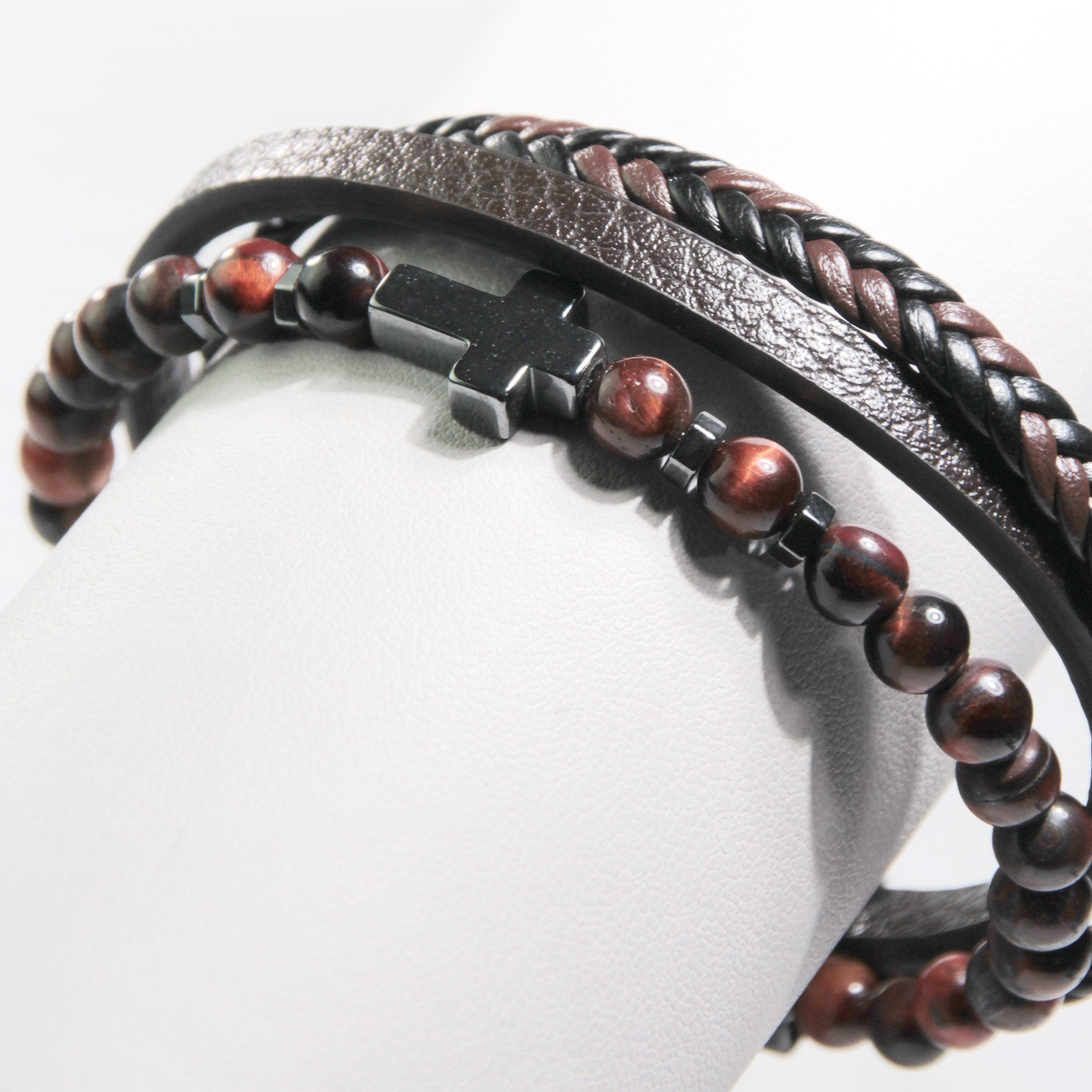 Vista Detalle de Brazalete Café