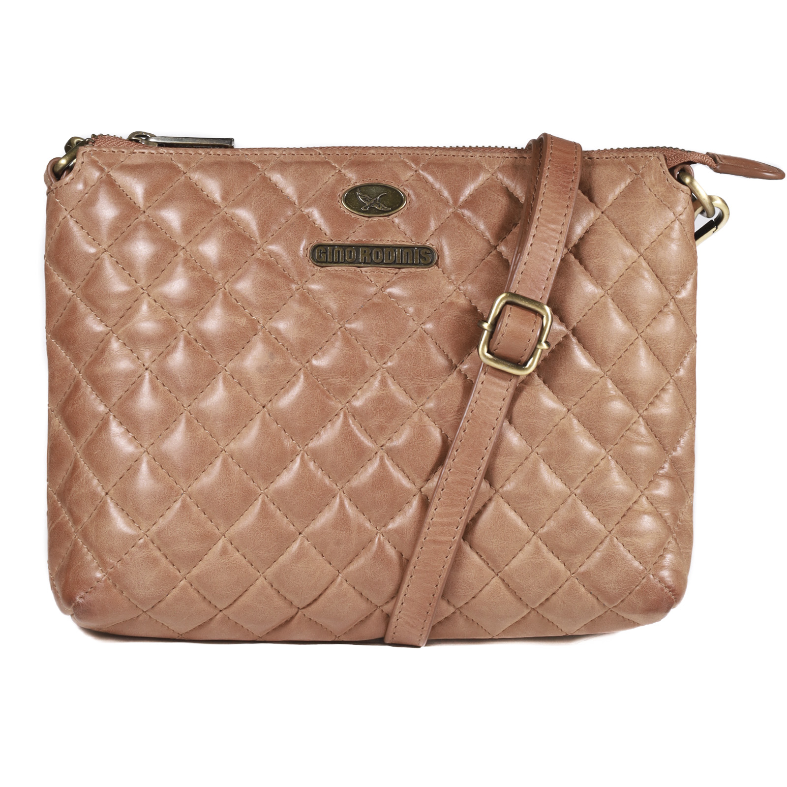 Cartera 2095 - 100% cuero - Color Camel