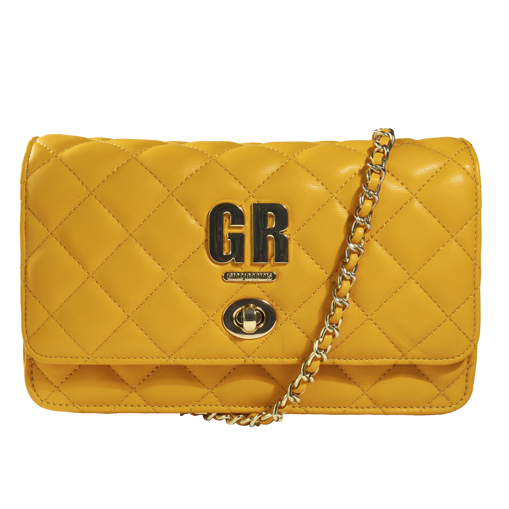 Vista Frontal de Cartera - Producto exclusivo - Color Amarillo
