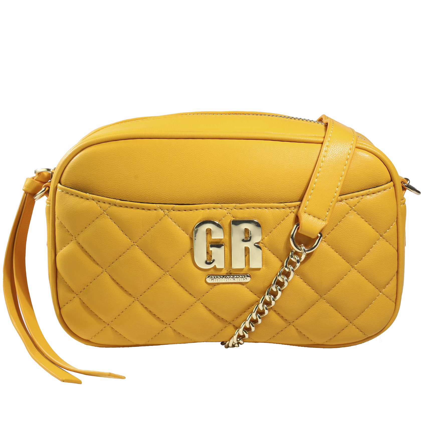 Vista Frontal de Cartera - Producto exclusivo - Color Amarillo