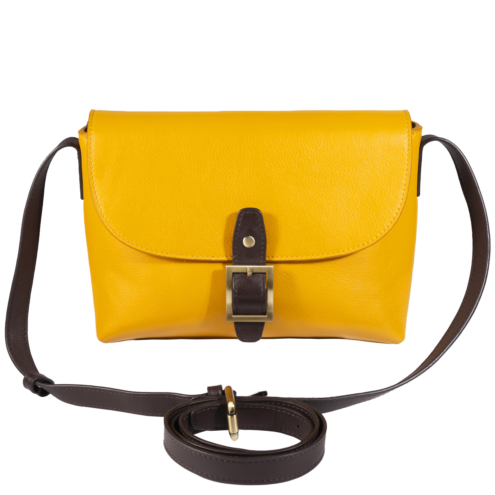 Vista Frontal de Cartera - Producto exclusivo - Color Amarillo