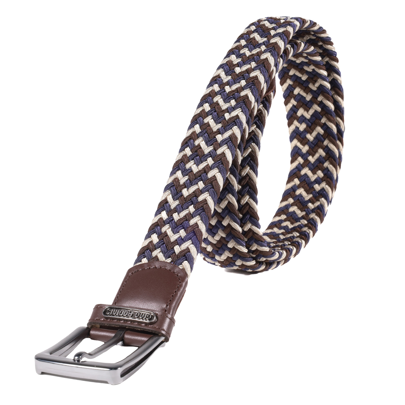 Cinturón Elasticado 2519 | Café/Azul/Beige - Imagen 2