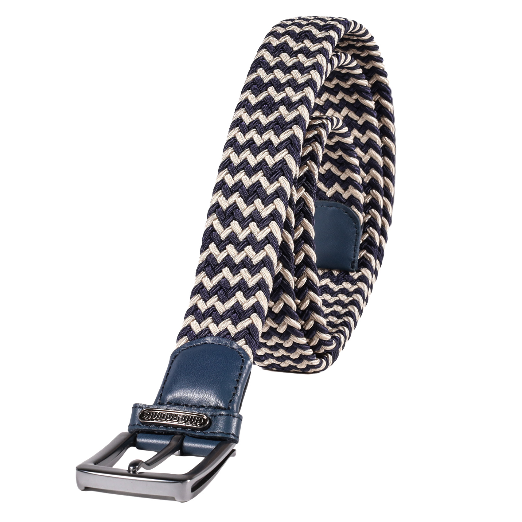 Cinturón Elasticado 2520 | Azul & Beige - Imagen 2
