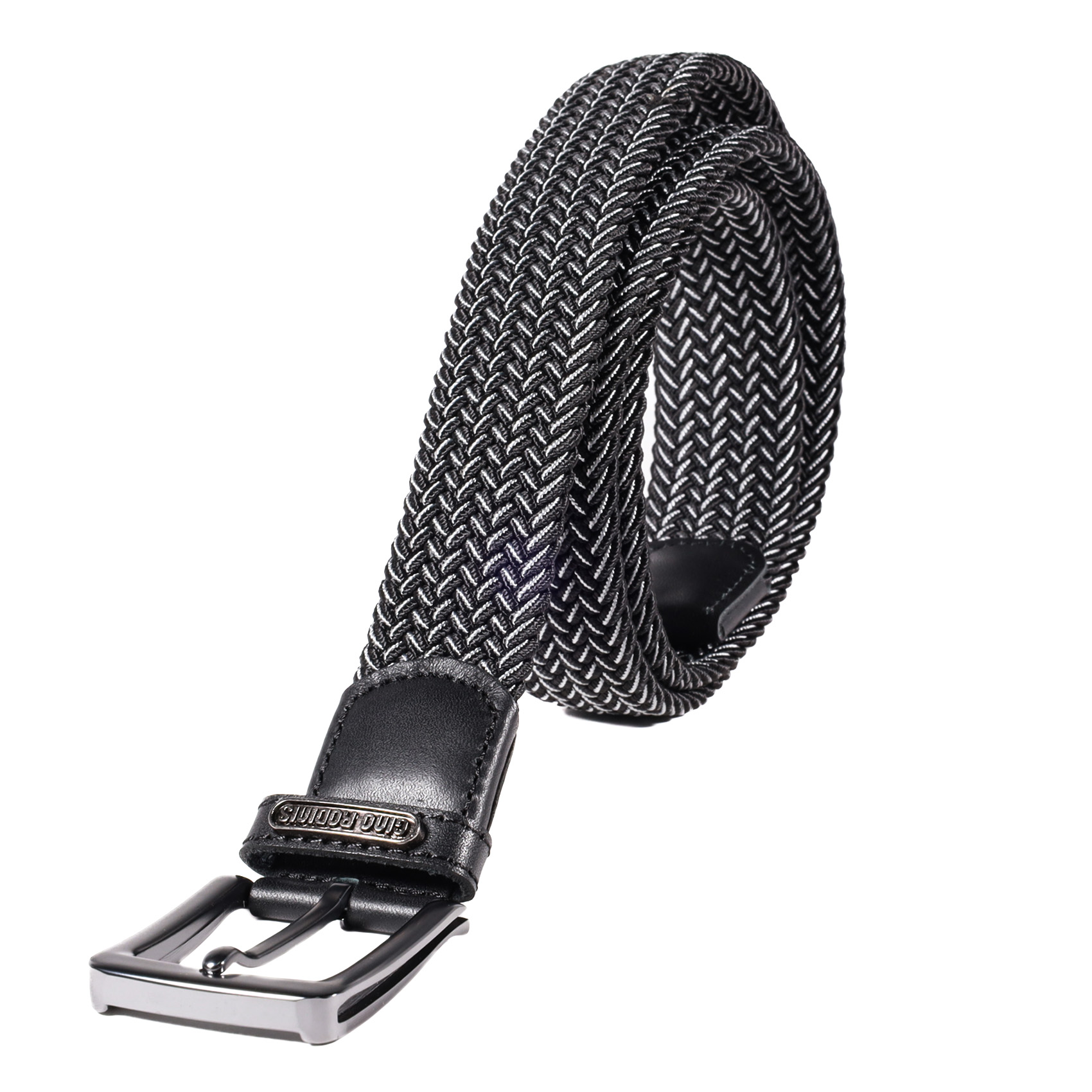 Cinturón Elasticado 2521 | Negro & Gris - Imagen 2