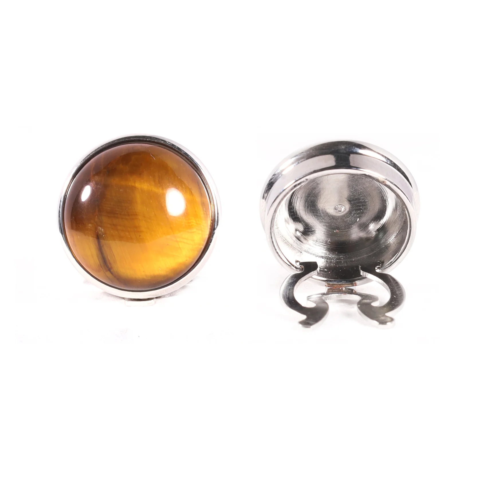 Cubre Botón Esmaltado Piedra Ojo de Gato | TB011 - Imagen 3