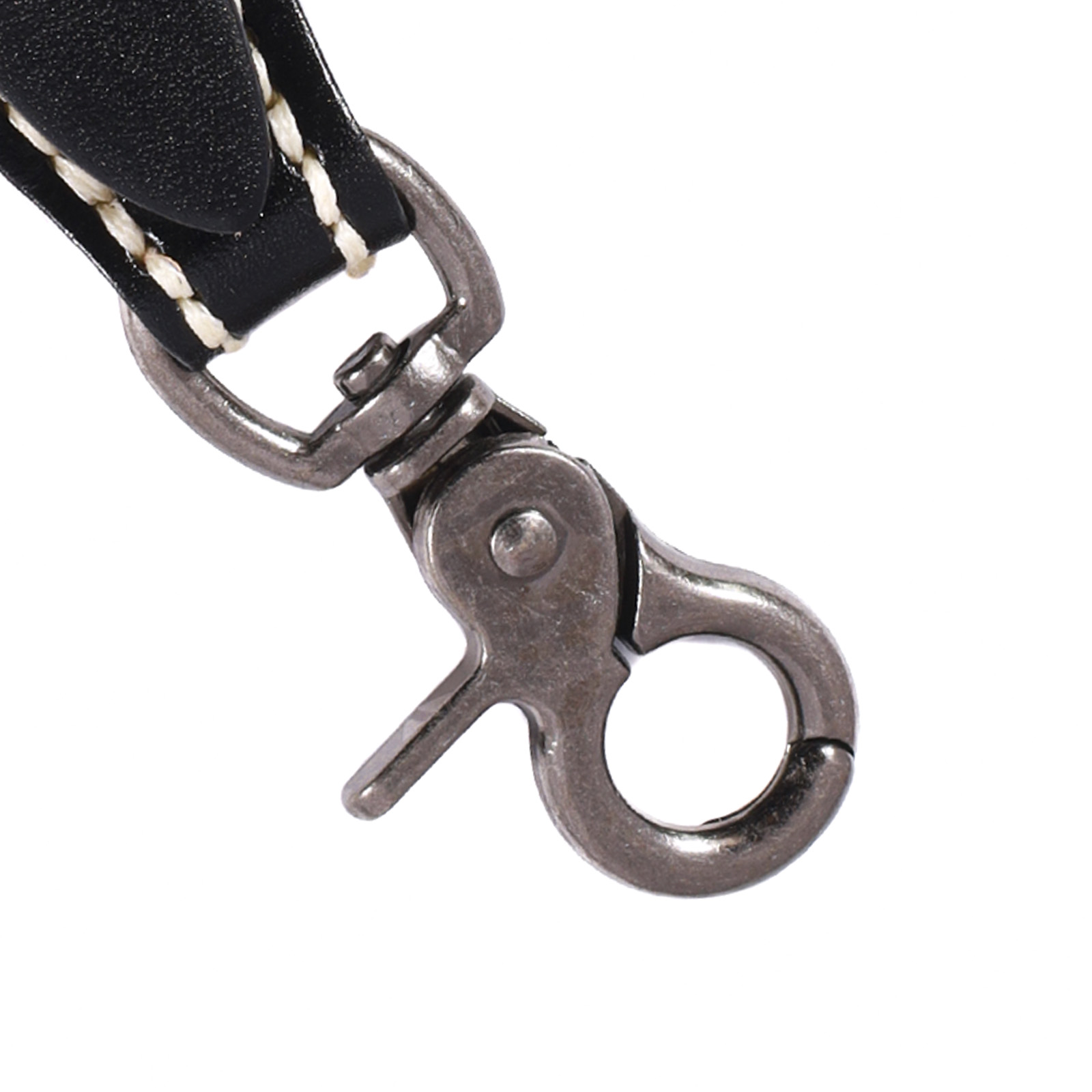 Llavero de cuero Hombre - Modelo LL119 en color Negro