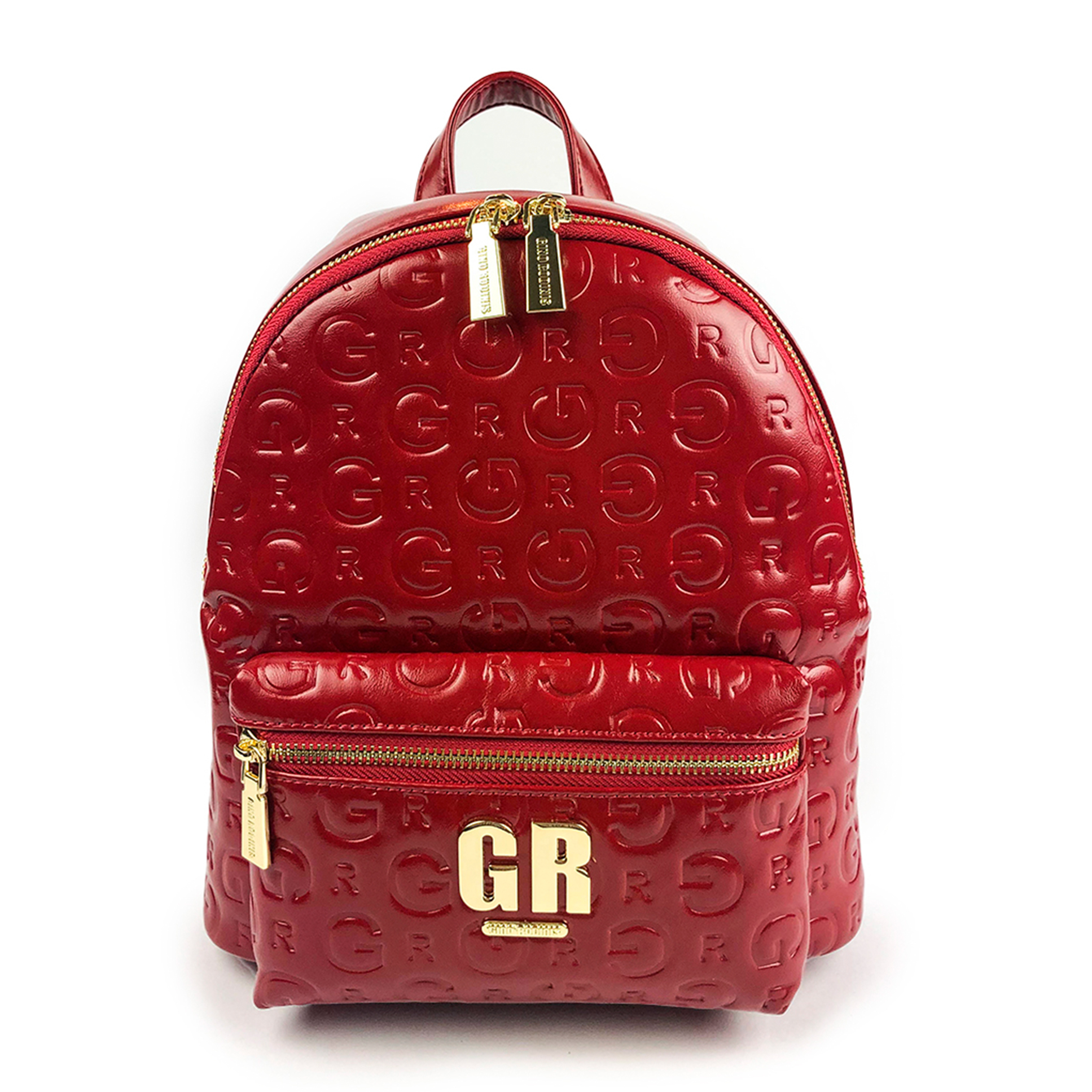 Mochila Eco Cuero 2108 Rojo