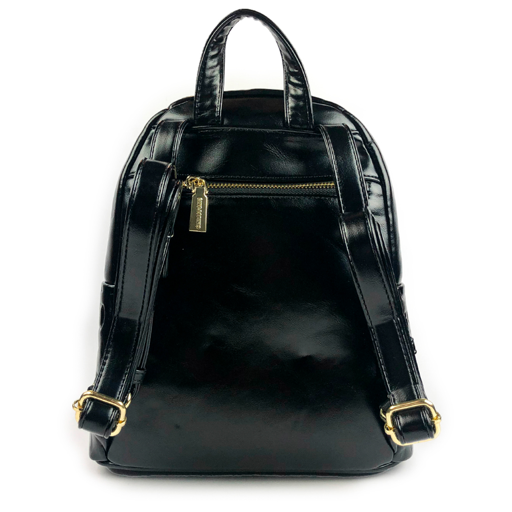 Mochila Eco Cuero 2108 Negro - Imagen 3