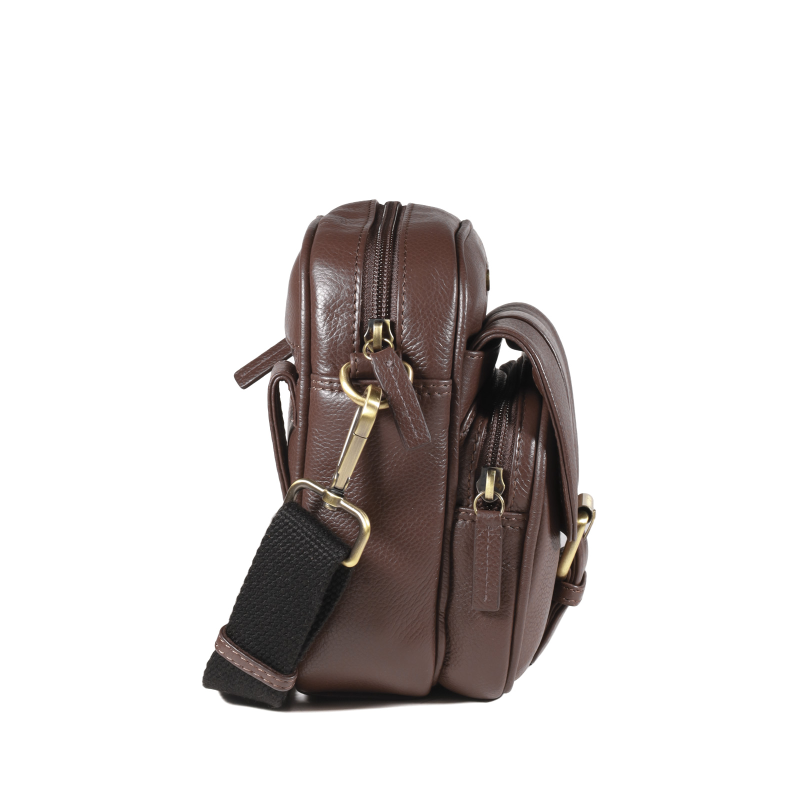 Morral de Cuero en color Café - 1260 - Gino Rodinis