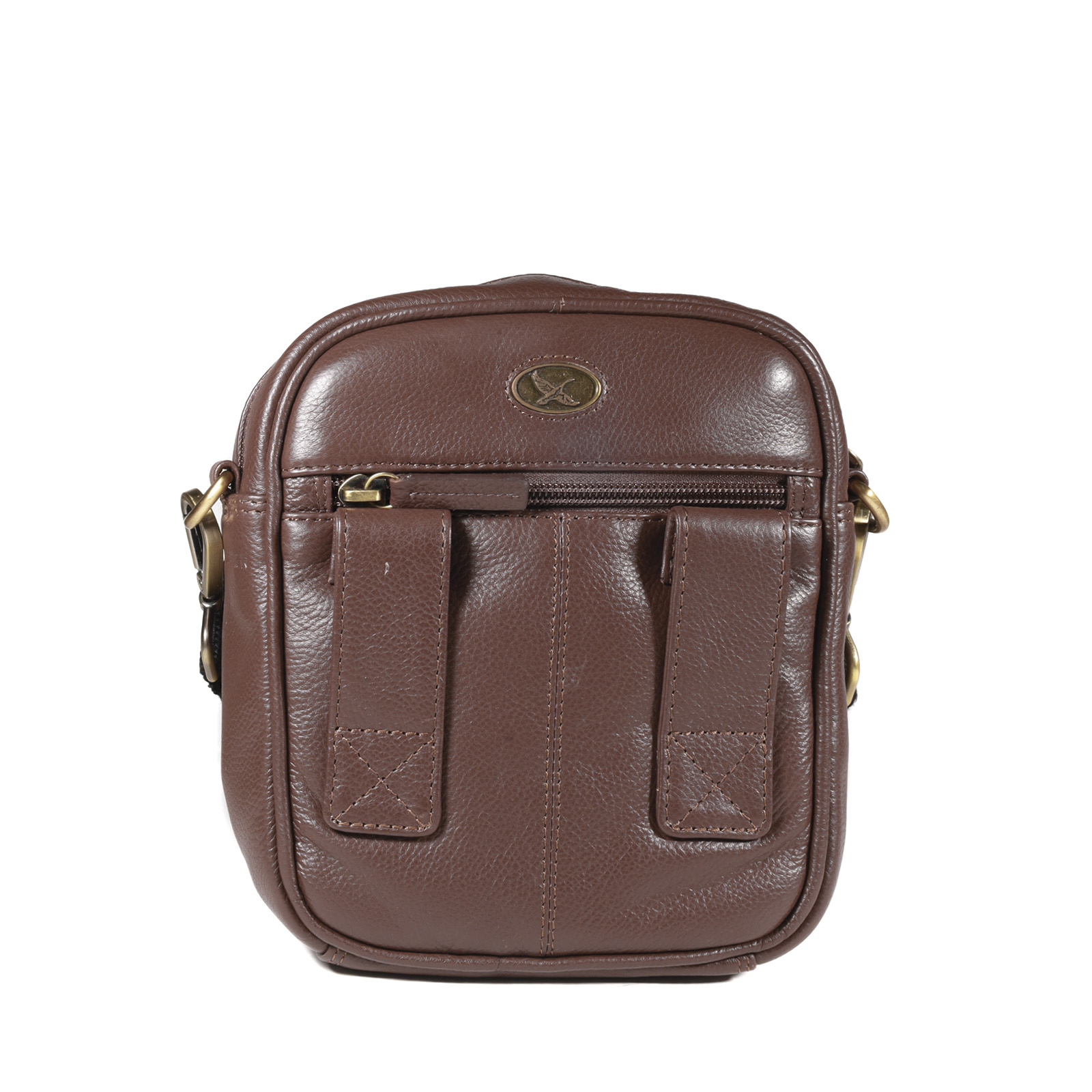 Morral de Cuero en color Café - 1260 - Gino Rodinis