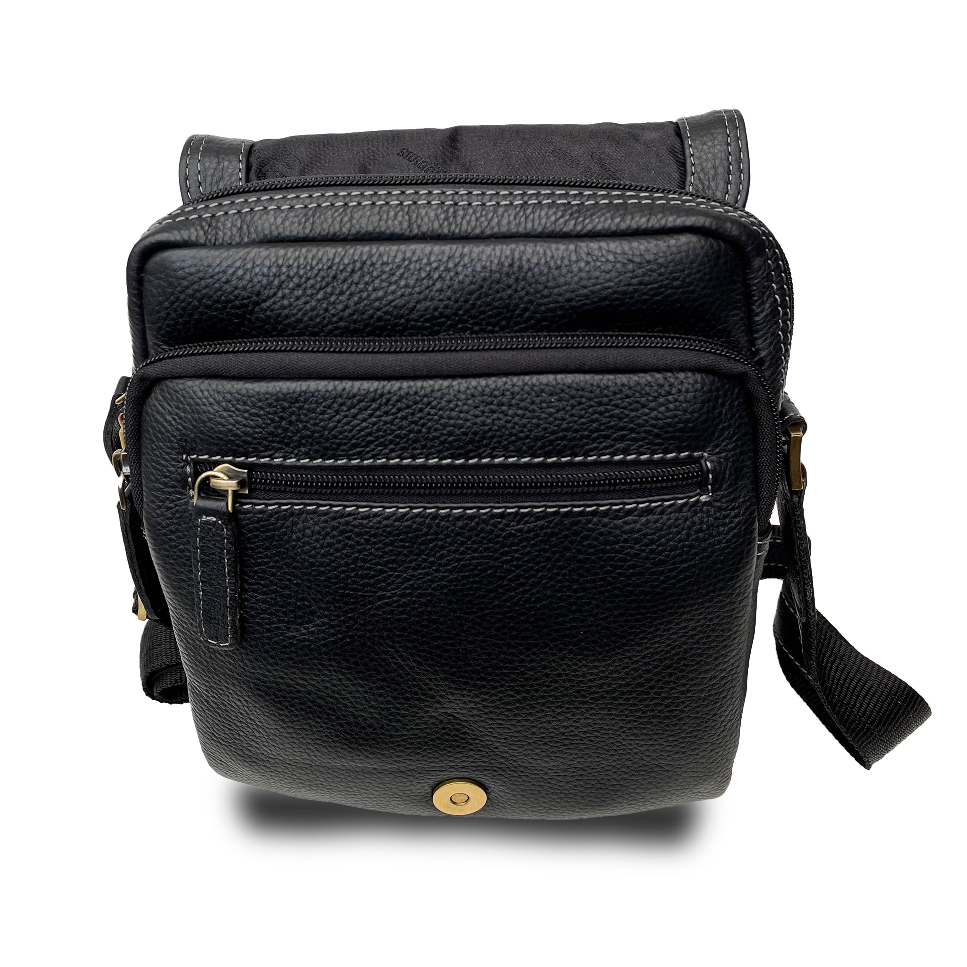 Morral de Cuero Hombre -1310 Café - Imagen 5
