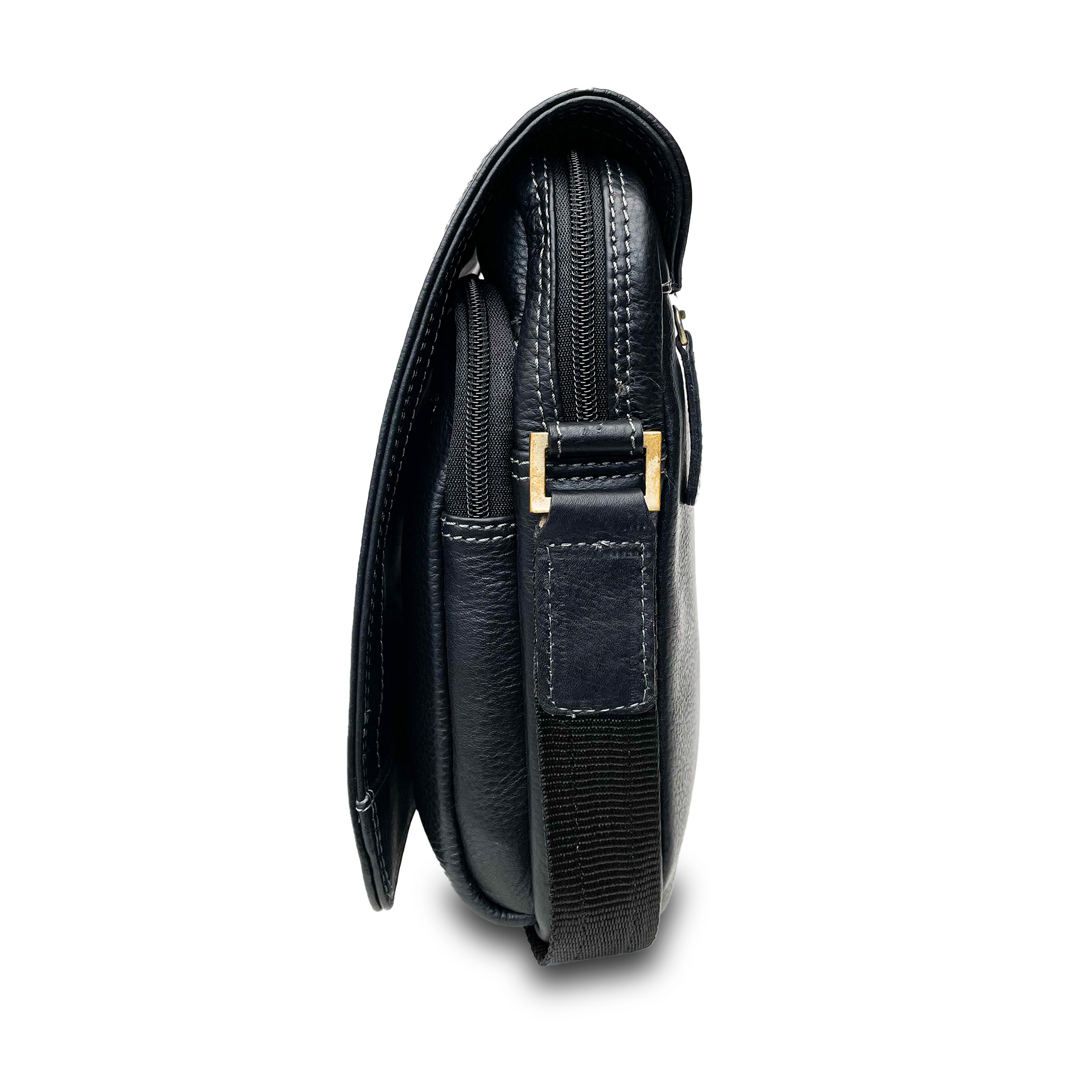 Morral de Cuero Hombre -1310 Café - Imagen 4