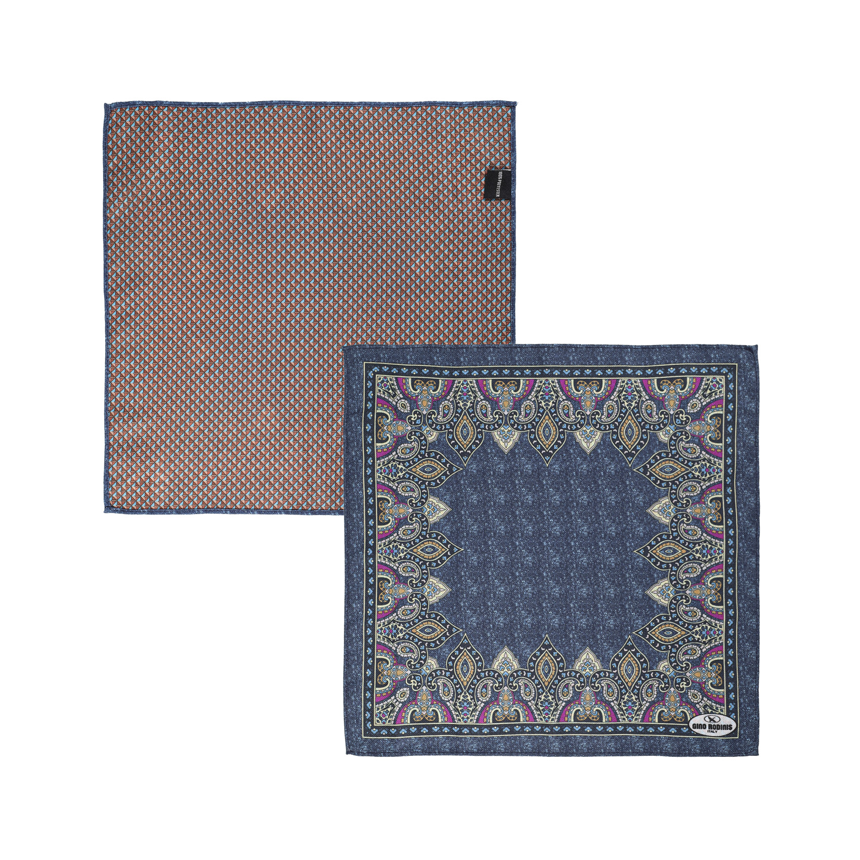 Vista Frontal de cara A y B de Pañuelo reversible PP503
