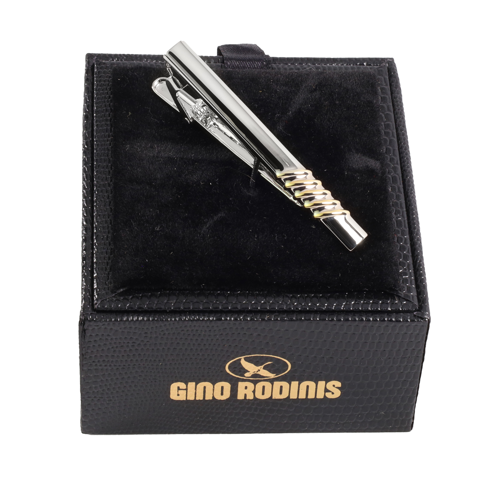 Vista de packaging de pasador de corbata - PAS024 - Gino Rodinis