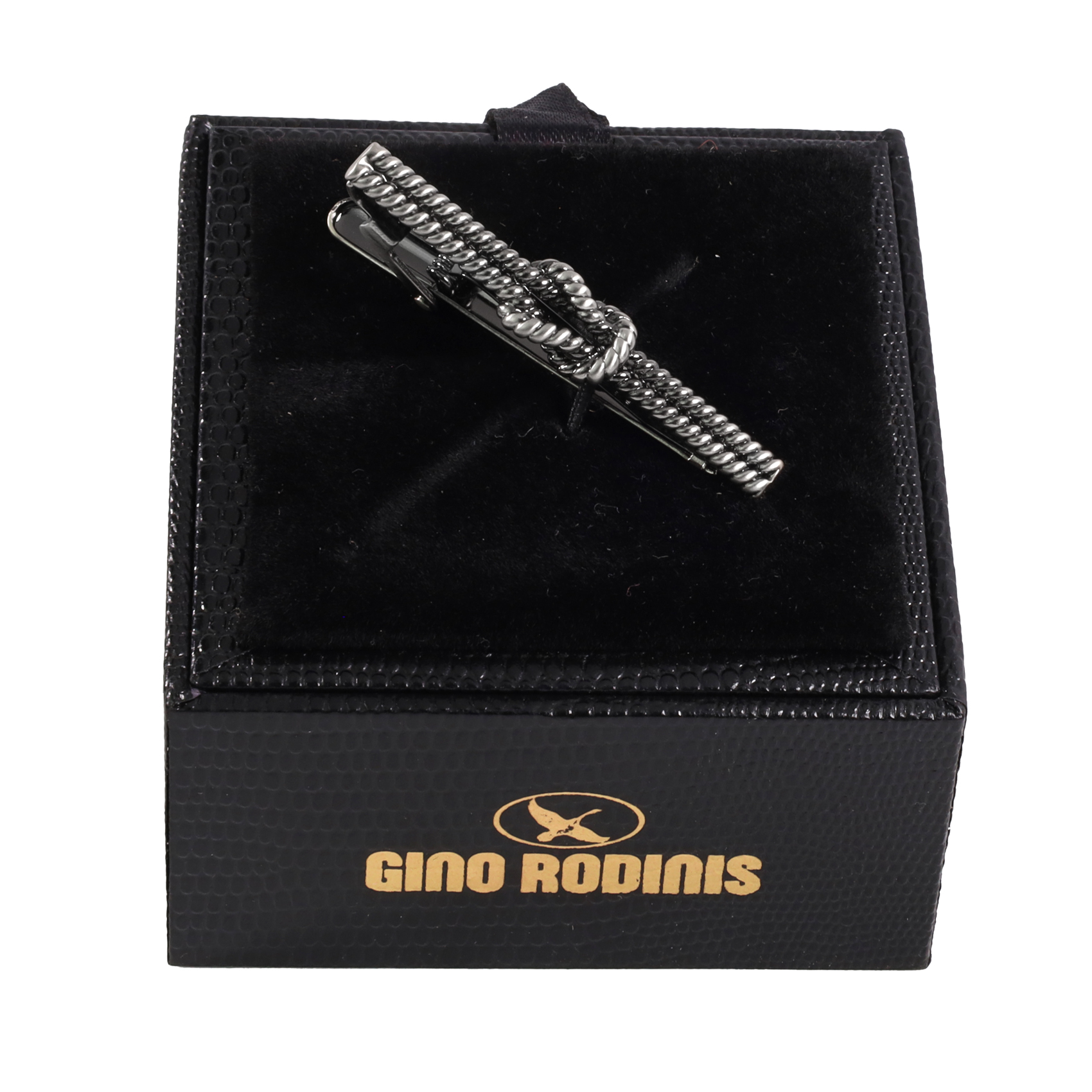 Vista de packaging de pasador de corbata - PAS026 - Gino Rodinis