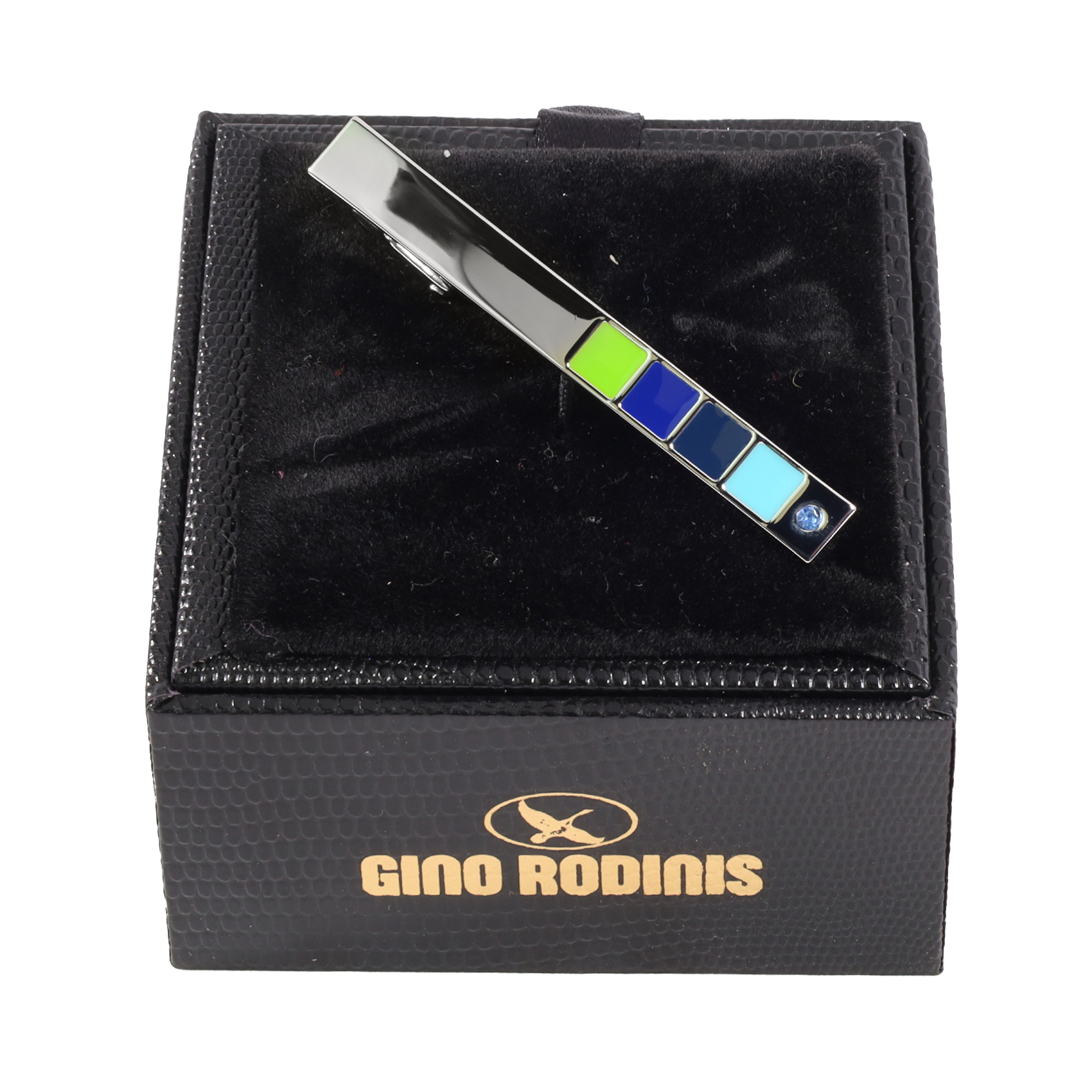 Vista de packaging de pasador de corbata - PAS029 - Gino Rodinis