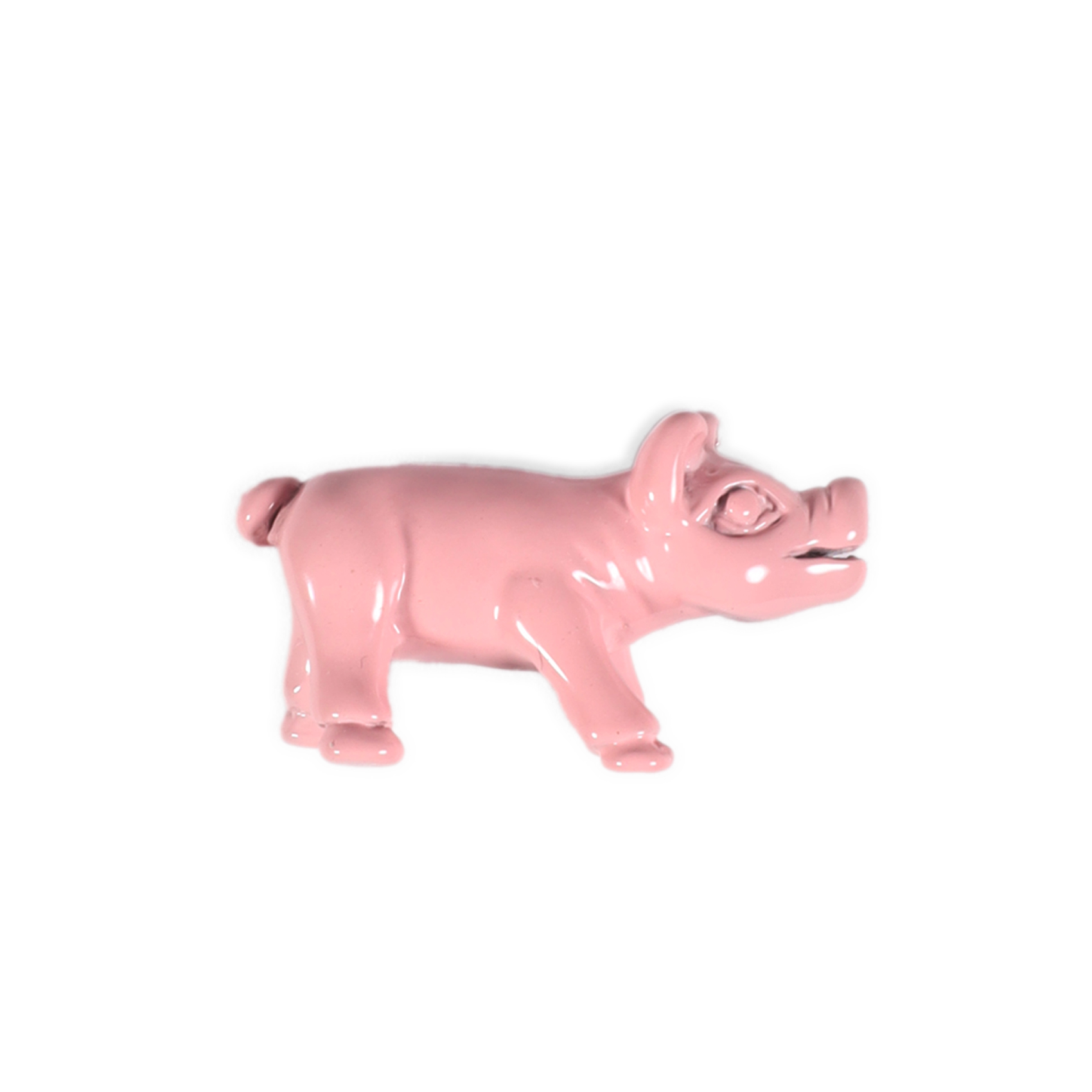 Vista frontal de Pin Tridimensional Pin024 - Cerdito Rosado - Gino Rodinis
