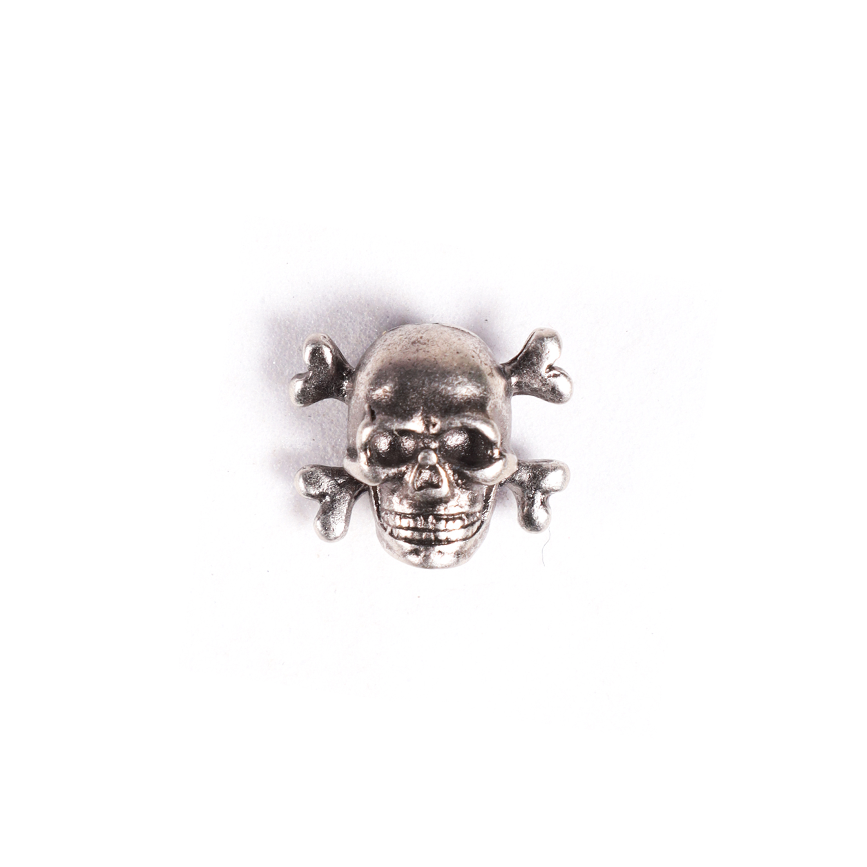 Vista frontal de Pin Tridimensional Pin037 - Calavera con Huesos - Gino Rodinis
