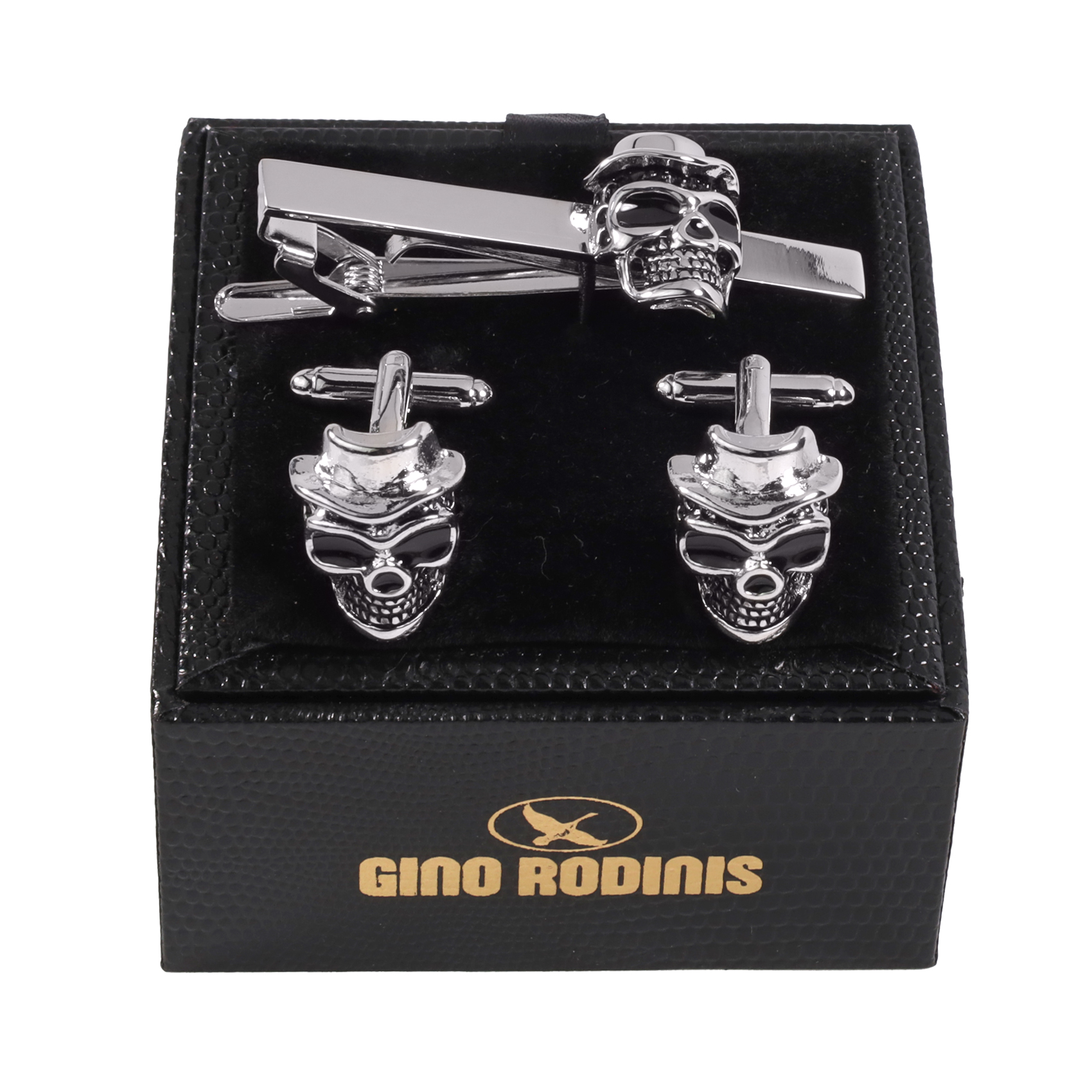 Vista de packaging de Set de pasador de corbata más colleras - PAS019 - Gino Rodinis